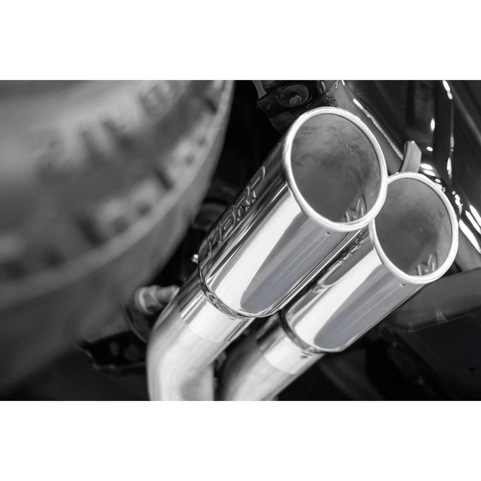 MBRP 15-20 Ford F150 T304 Pre-Axle 4in OD Tips Dual Outlet 3in Cat Back Exhaust