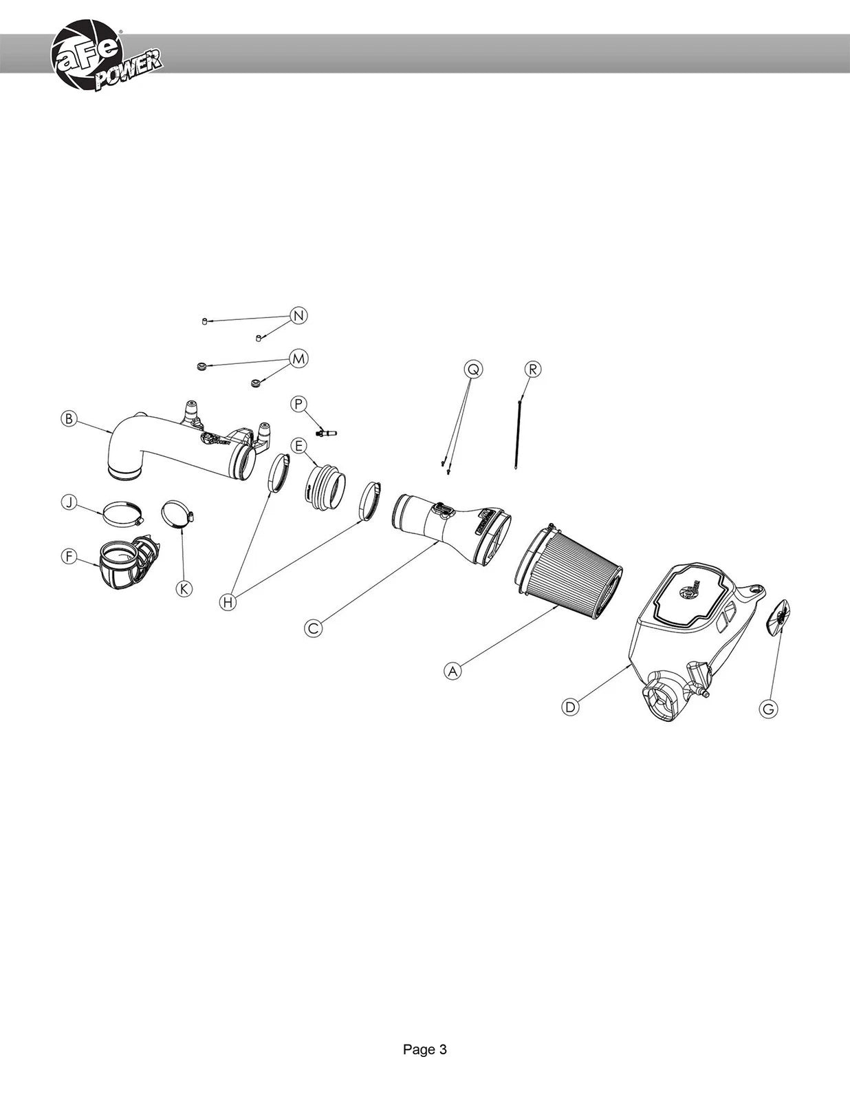 aFe 23-24 GMC Canyon L4 2.7L (t) Momentum GT Cold Air Intake System w/ Pro DRY S Filter
