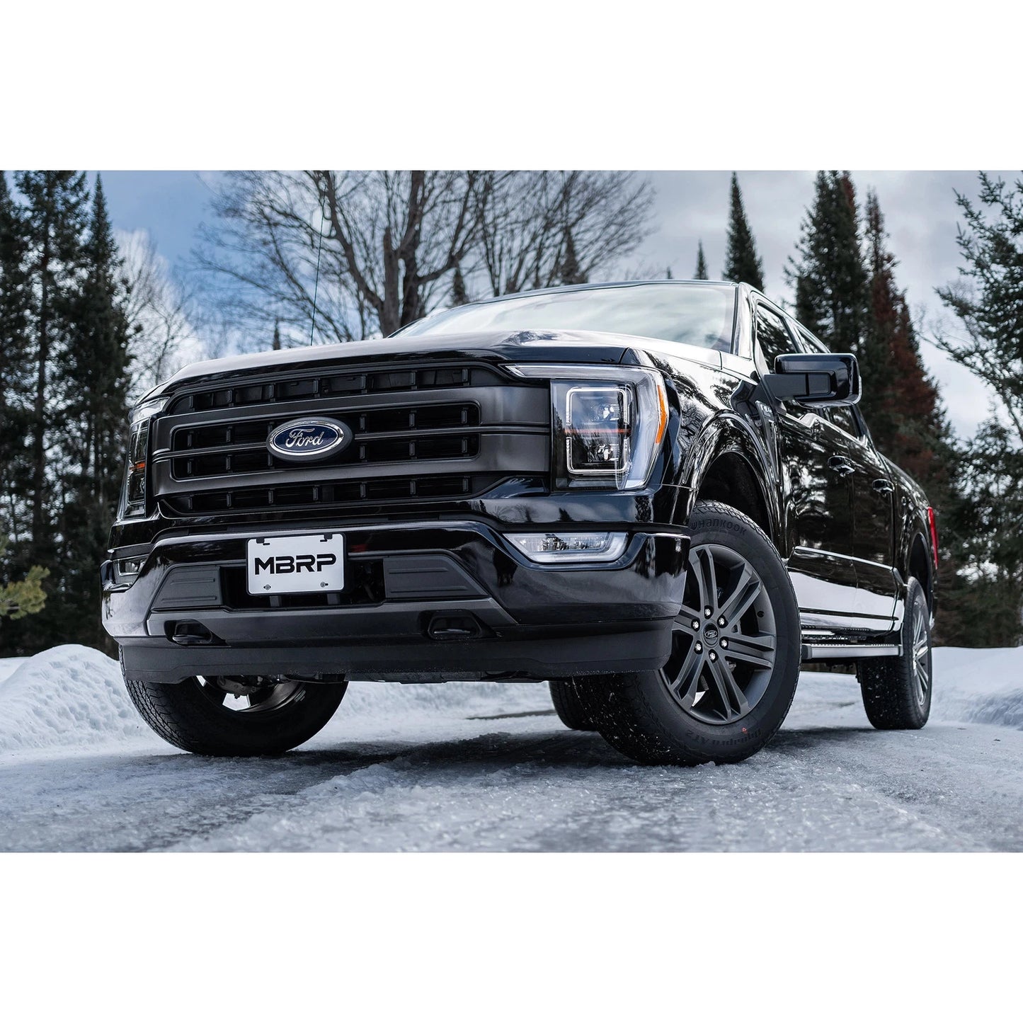 MBRP 2021+ Ford F-150 2.7L/ 3.5L Ecoboost 5.0L Single Side 3in Black Coated Catback Exhaust