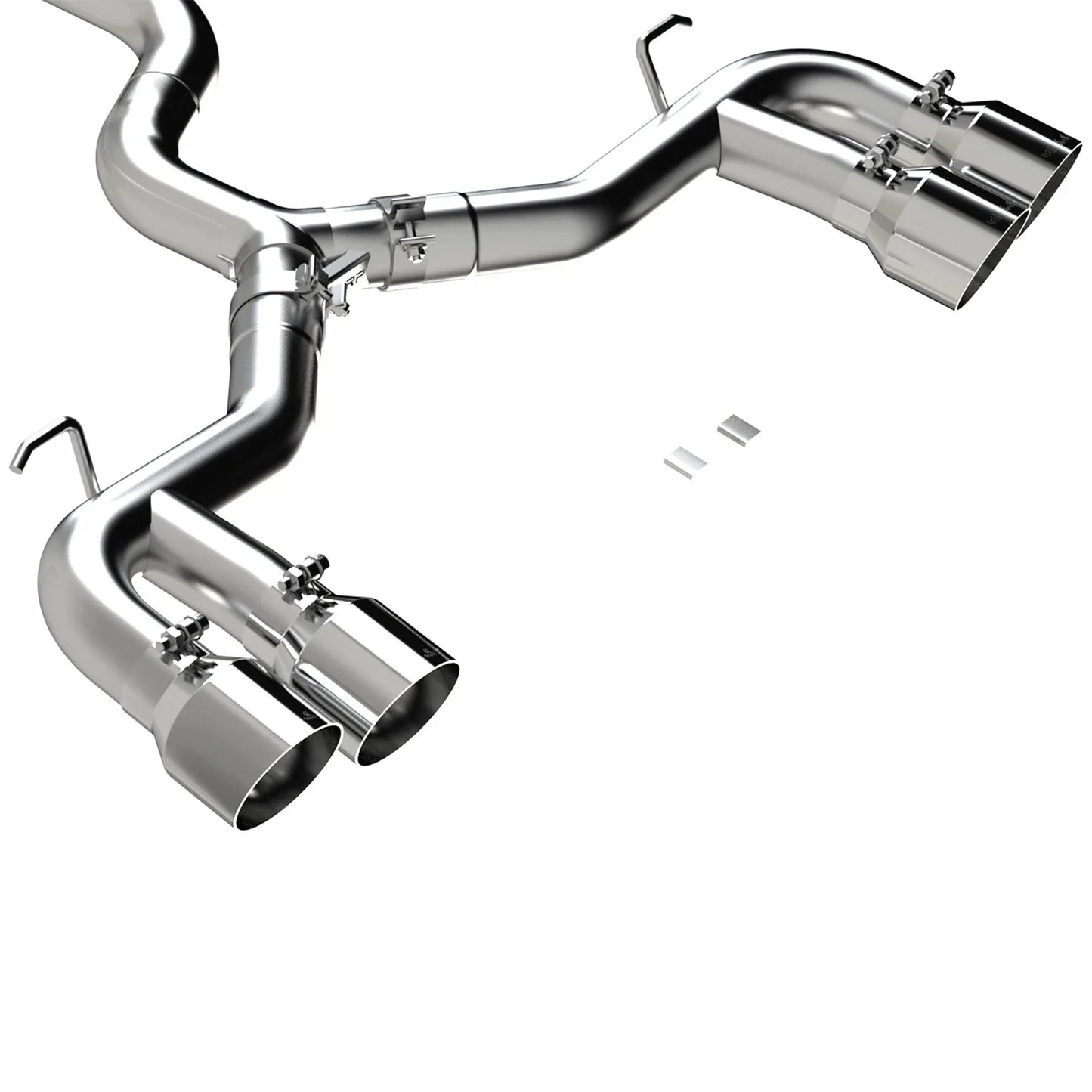 MBRP 2022 Volkswagen Golf R MK8 3in Cat-Back Quad Split Rear Valve Delete Exhaust