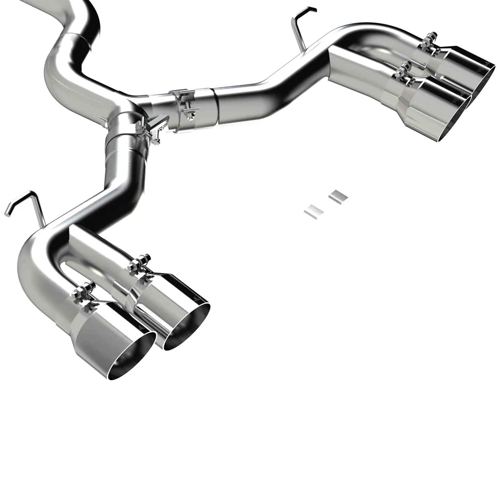 MBRP 2022 Volkswagen Golf R MK8 3in Cat-Back Quad Split Rear Valve Delete Exhaust