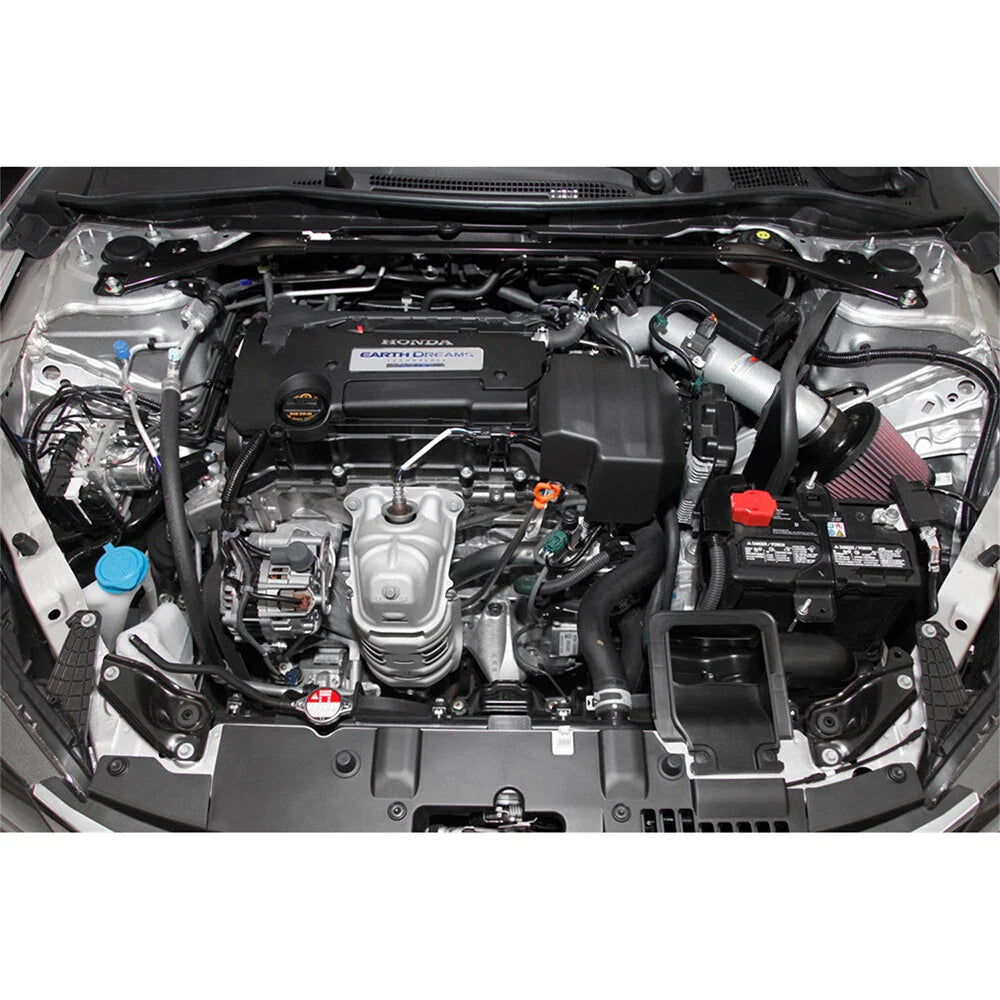 K&N 2013-14 Honda Accord 2.4L L4 69 Series Typhoon Air Intake System - Silver Cold Air Intake Kit