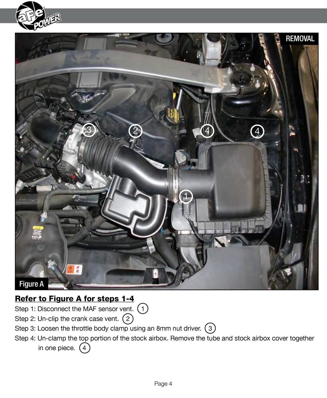 aFe MagnumFORCE Intakes Stage-2 P5R AIS PDS Ford Mustang 11-12 V6-3.7L (pol)
