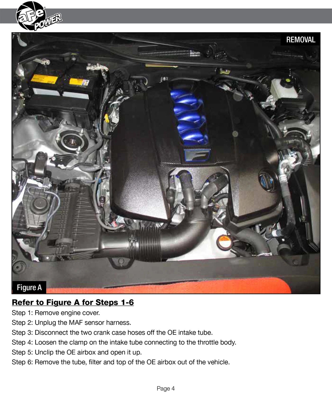 aFe Takeda Stage-2 Pro Dry S Cold Air Intake System 15-17 Lexus RC F 5.0L V8