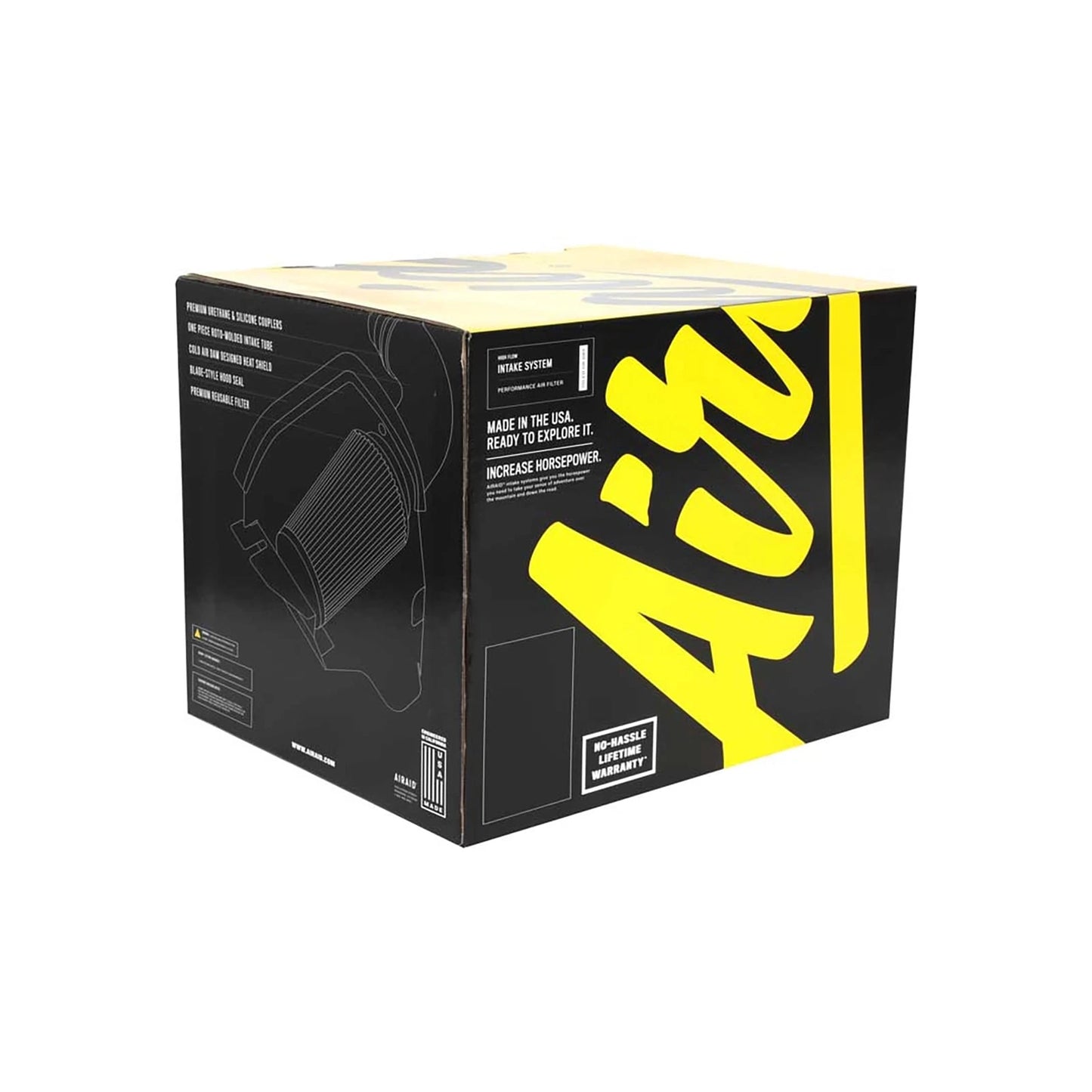 Airaid 09-15 Cadillac CTS-V Intake System w/ Tube (Dry / Yellow Media)