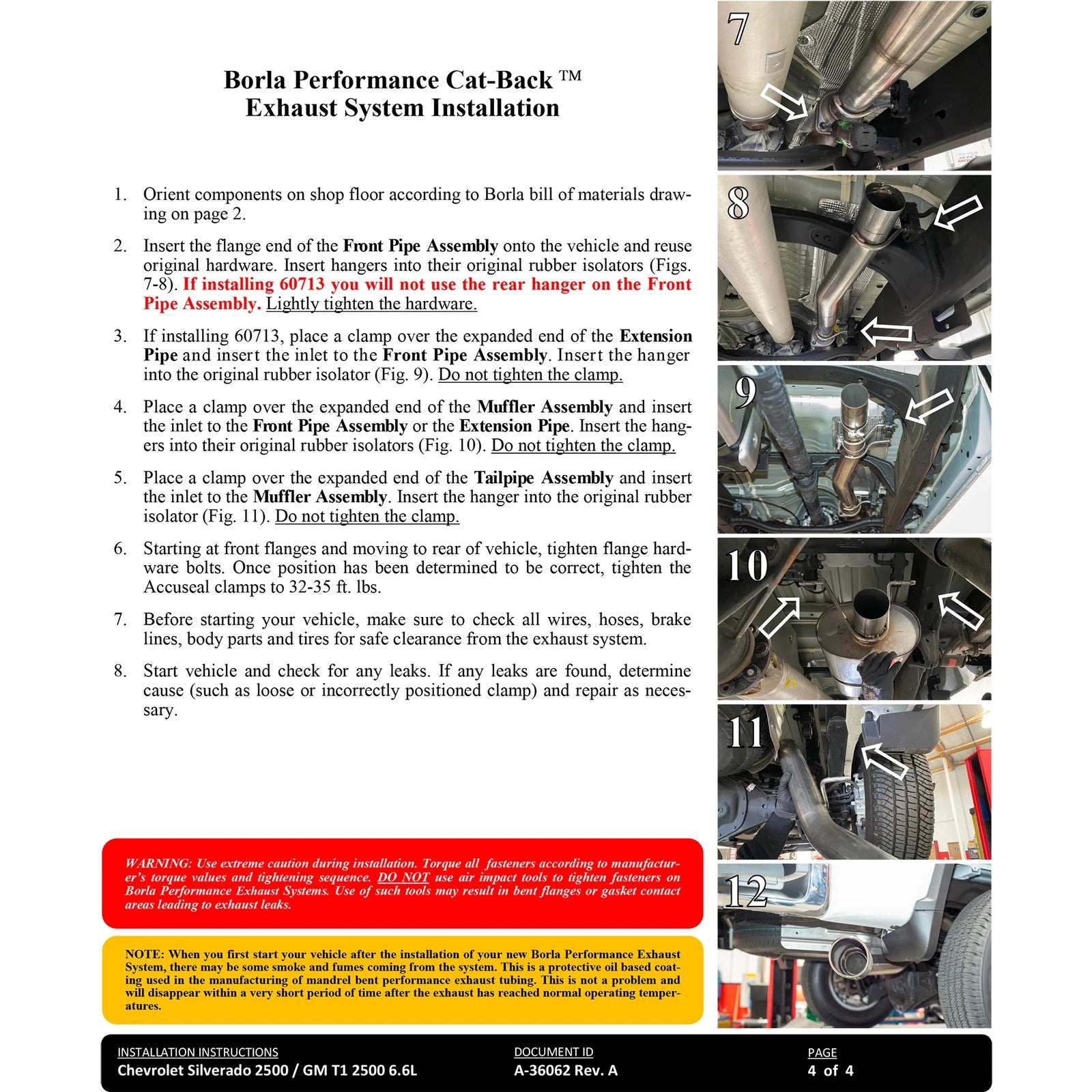 Borla 20-22 Chevrolet/GMC Silverado/Sierra 6.6L T-304 SS Cat-Back S-Type Exhaust - Brushed