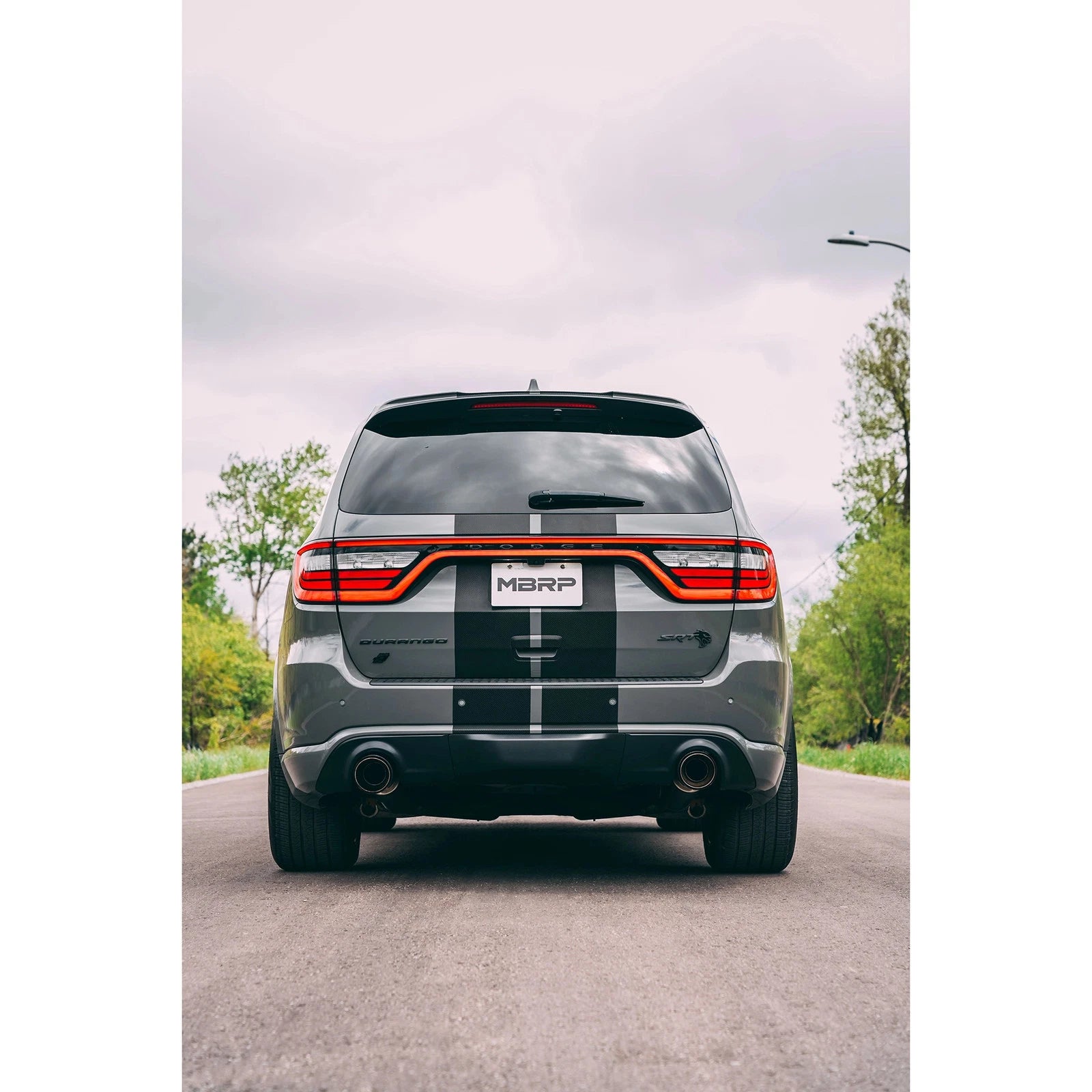 MBRP 18-23 Dodge Durango SRT 6.4L Armor Pro T304 SS 3in Cat Back Exhaust Dual Rear Exit w/ CF Tips