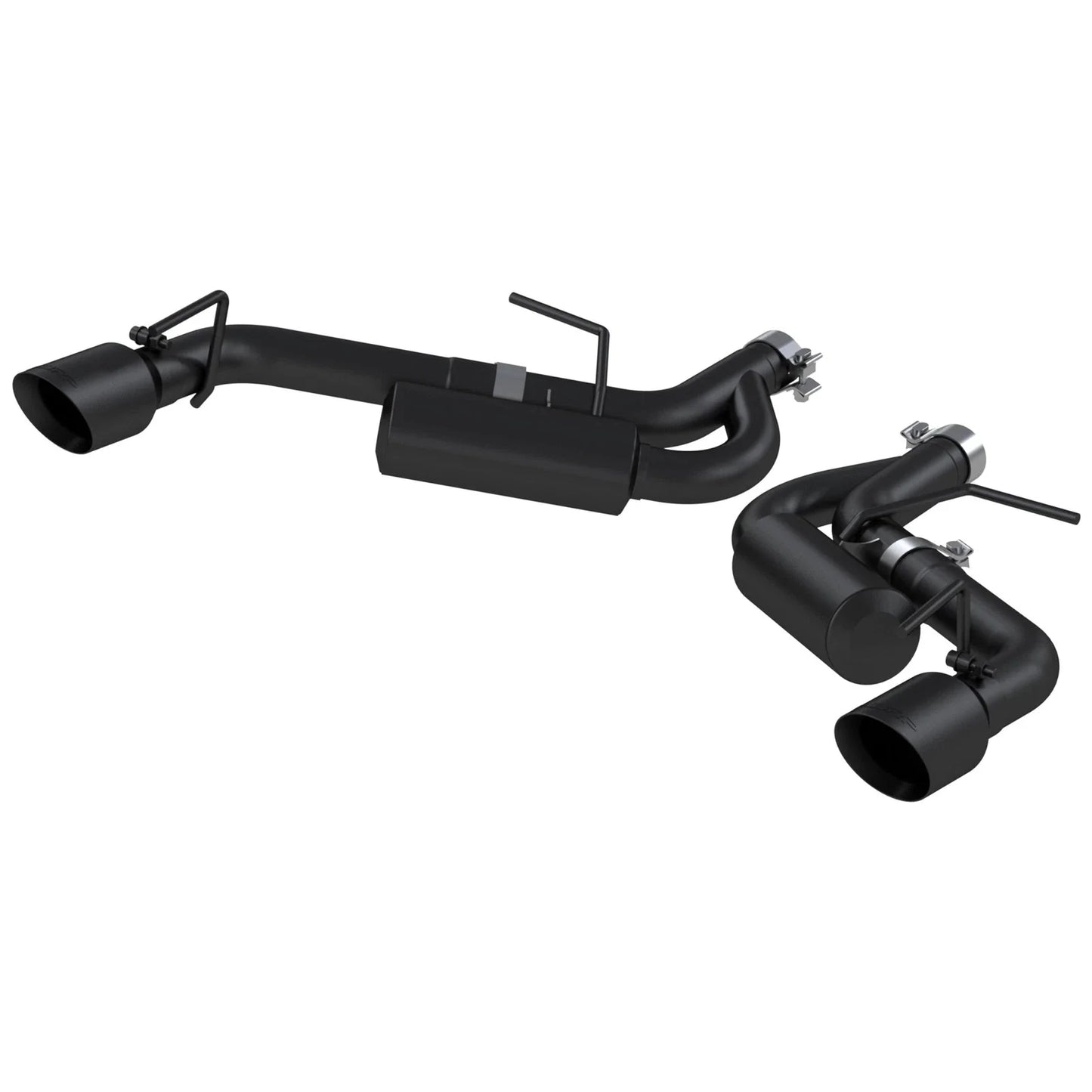 MBRP 16-19 Chevrolet Camaro SS Dual Rear Exit Axle Back w/ 4.5in OD Tips - BLK (Non NPP Models)