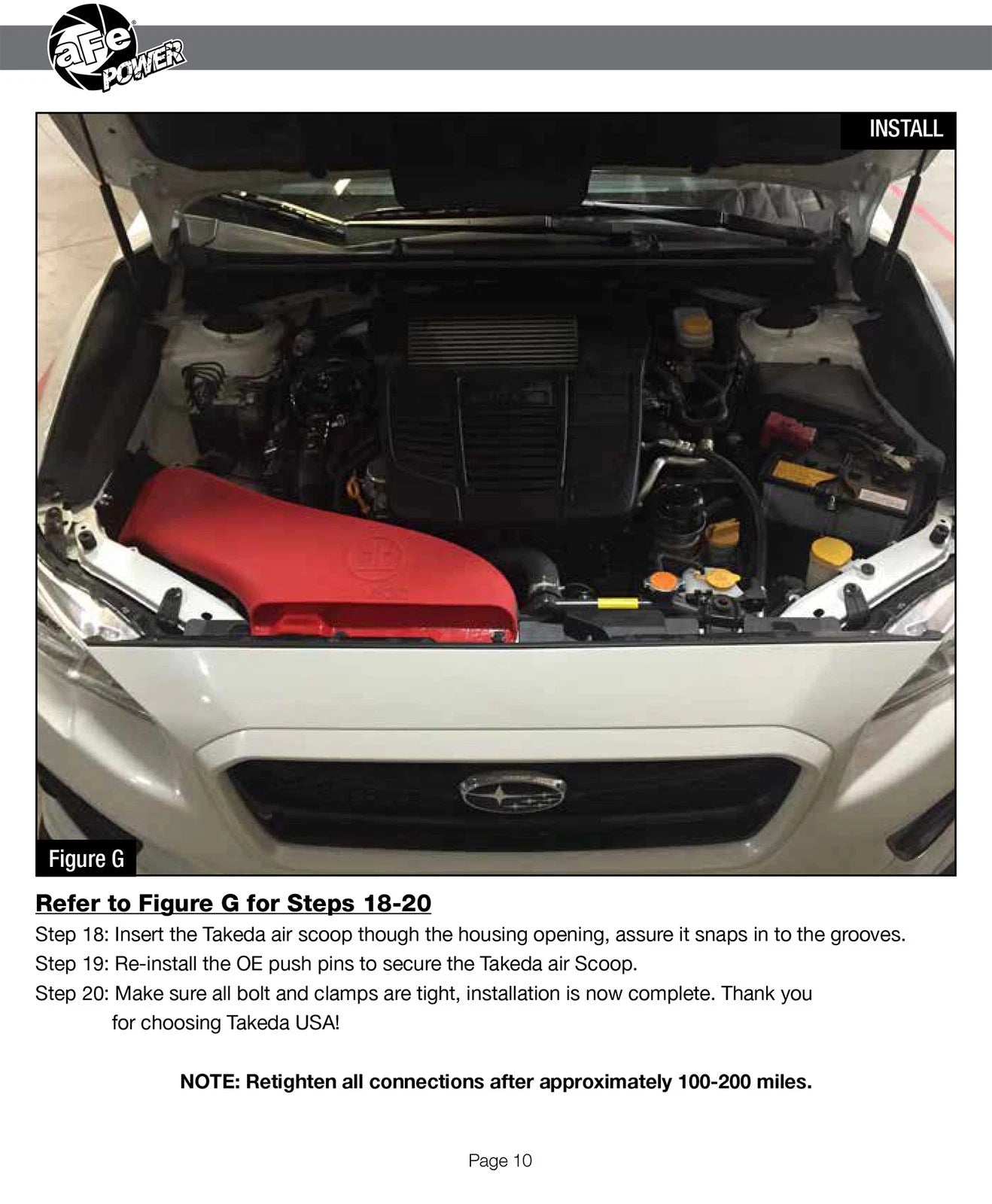 aFe Takeda Stage-2 PRO DRY S Cold Air Intake System 15-18 Subaru WRX H4 2.0L (t)