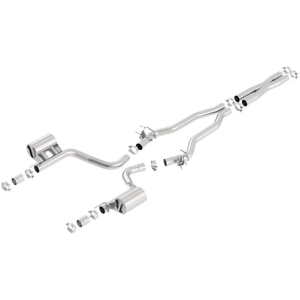 Borla 2015 Dodge Challenger Hellcat 6.2L V8 ATAK Catback Exhaust No Tips Factory Valance