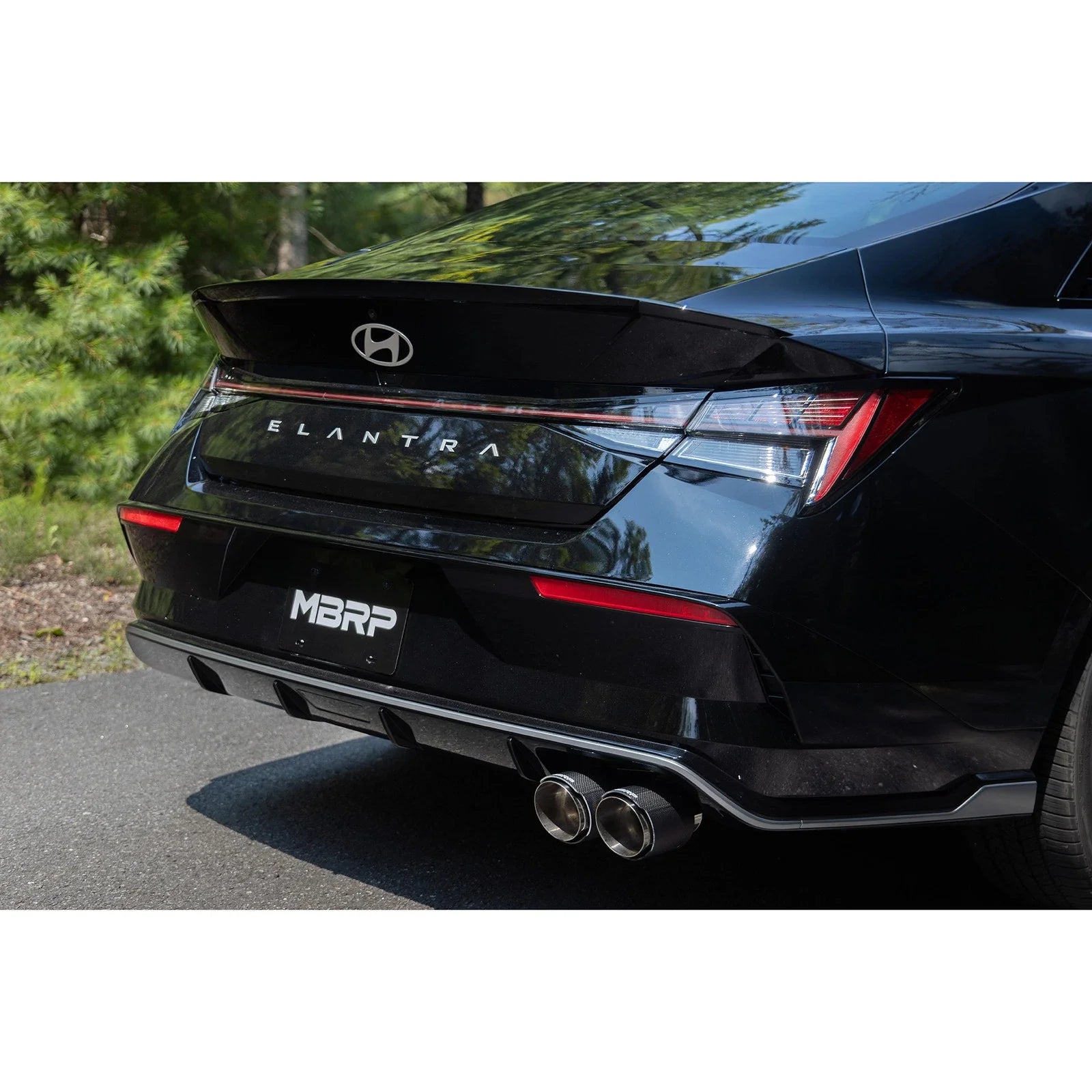 MBRP 21-24 Hyundai Hyundai T304 Stainless Steel 3in Axle-Back Rear Exit W/Dual Carbon Fiber Tip
