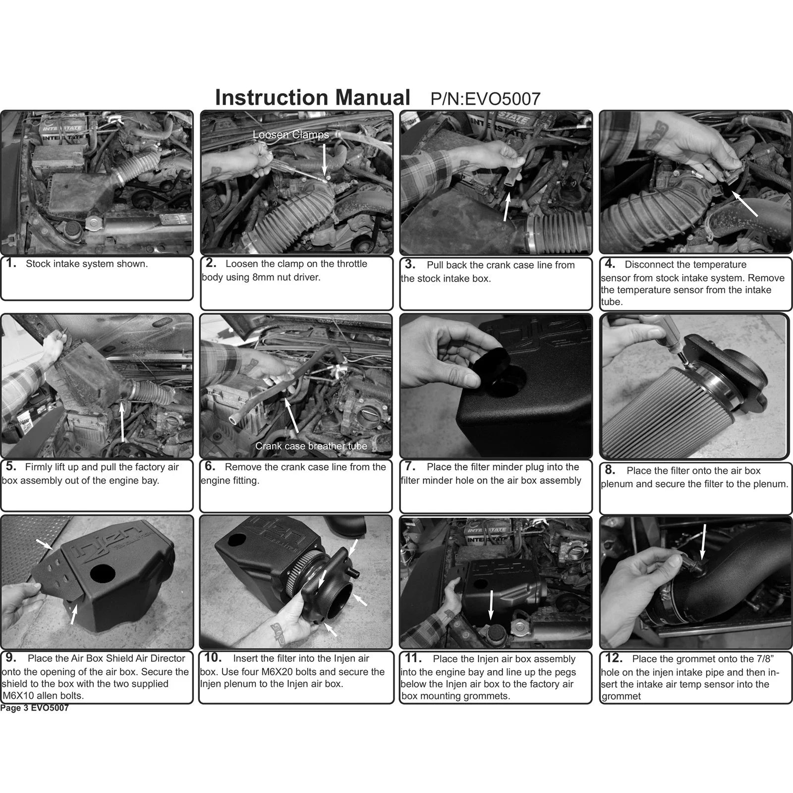 Injen 07-12 Jeep Wrangler 3.8L V6 Evolution Intake