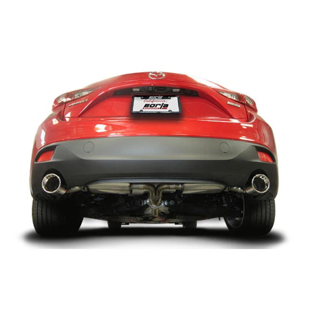 Borla 14-16 Mazda 3 2.0/2.5L AT/MT FWD S-Type Cat-Back Exhaust Single Split Rear Exit