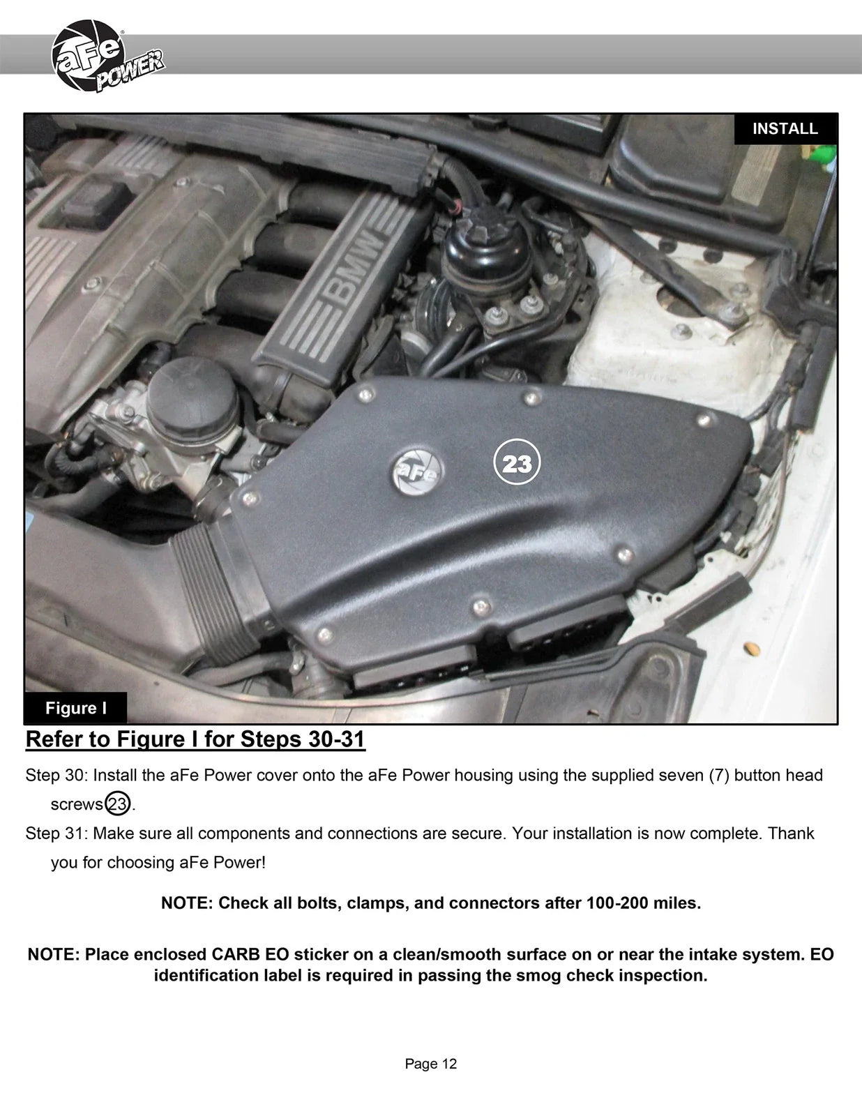 aFe MagnumFORCE Intakes Stage-2 PDS AIS PDS BMW 3-Series (E9X) 06-12 L6-3.0L (Blk)