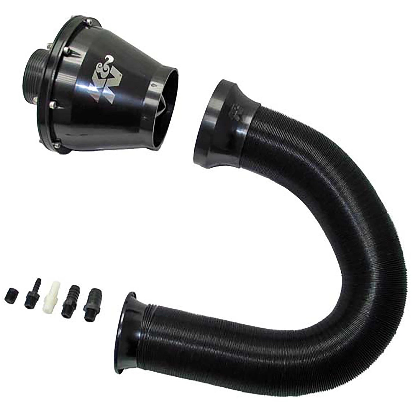 K&N Universal Apollo Black Cold Air Intake - 70mm OD FLG PP