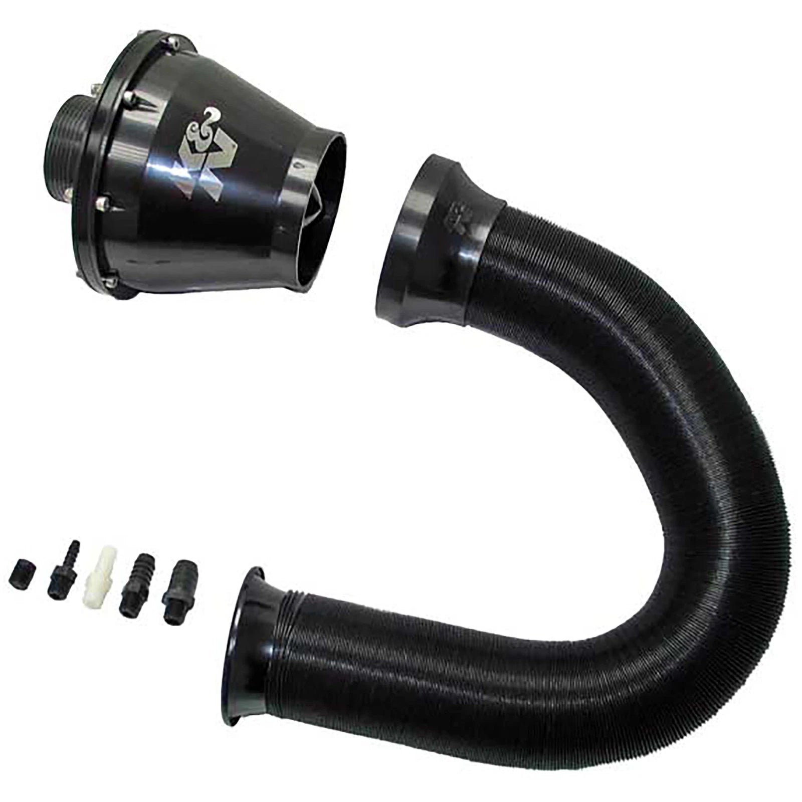 K&N Universal Apollo Black Cold Air Intake - 70mm OD FLG PP