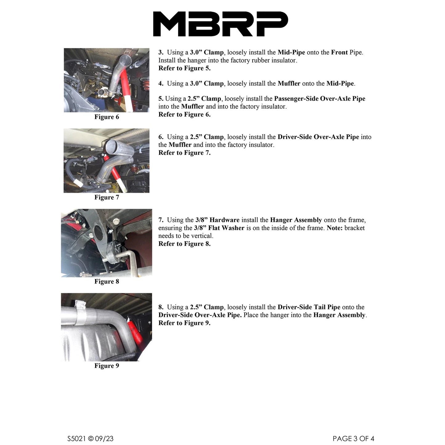 MBRP 2019+ Chevrolet Silverado 1500 / 2019+ GMC Sierra 1500 Alum. 3in Armor Lite Cat-Back Exhaust