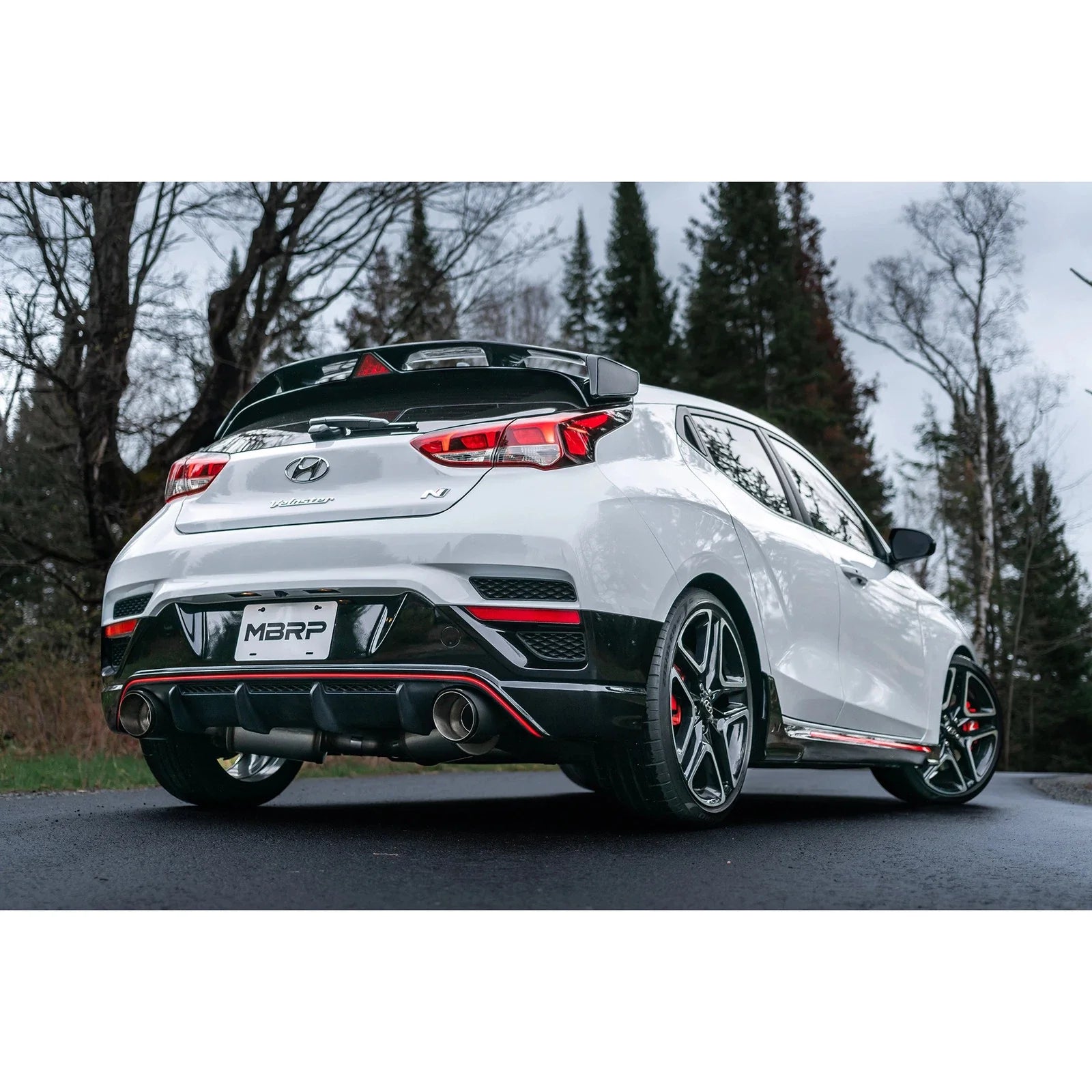 MBRP 2019+ Hyundai Veloster N 2.0L Turbo 3in Cat Back - T304 Stainless - Carbon Fiber Tip
