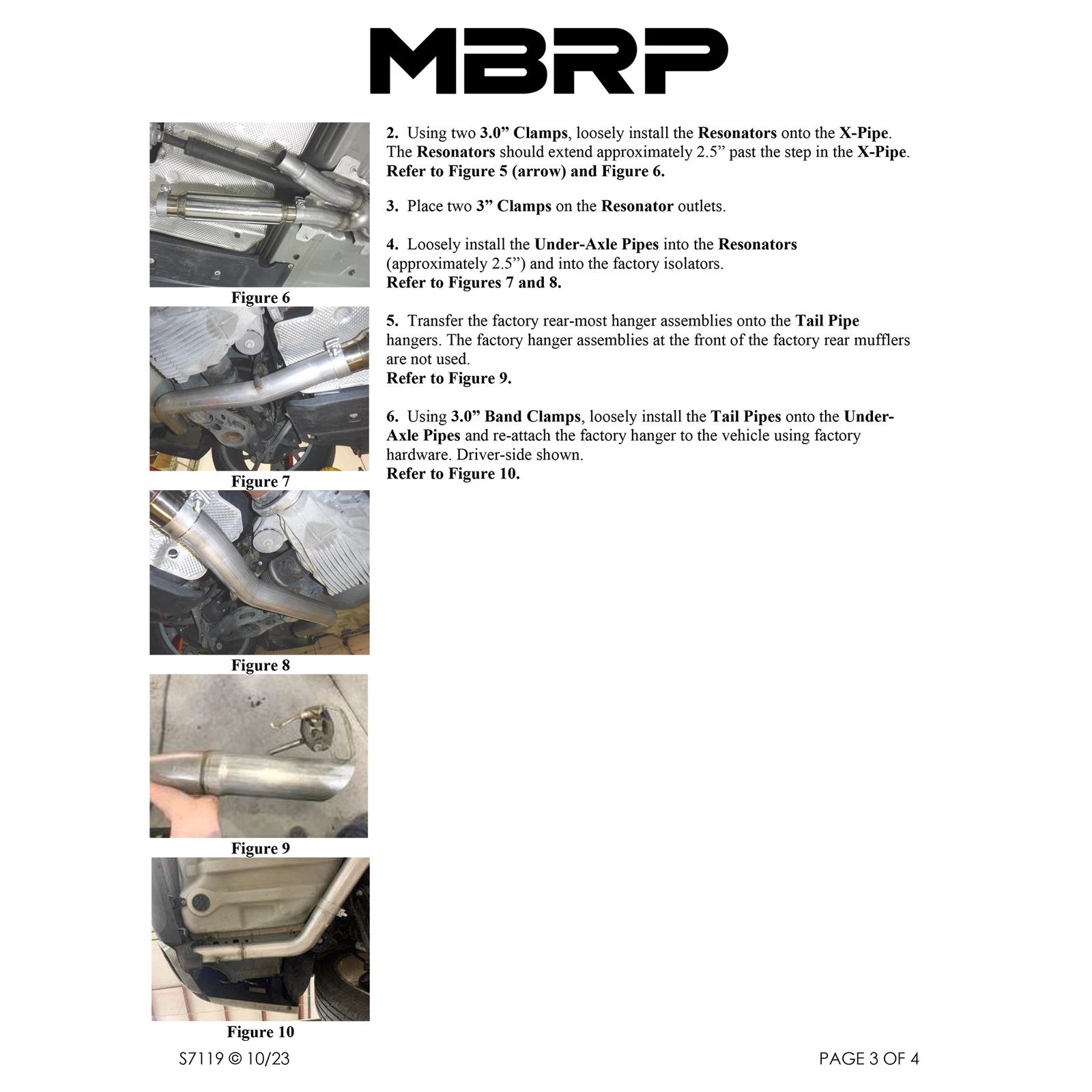 MBRP 15-16 Dodge Charger 5.7L Cat Back T304 Exhaust System