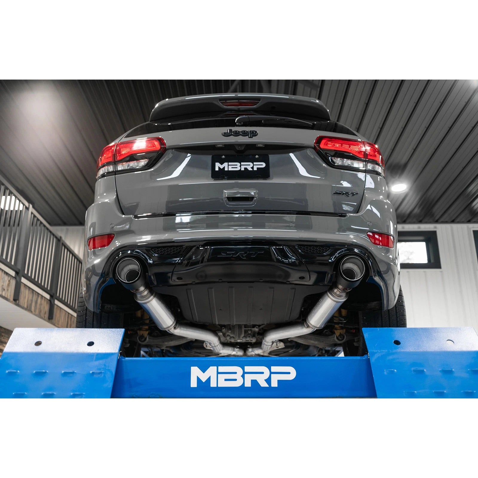 MBRP 2012+ Jeep Grand Cherokee SRT 6.4L 3in Dual Rear Exit T304SS Catback Exhaust - CF Tips
