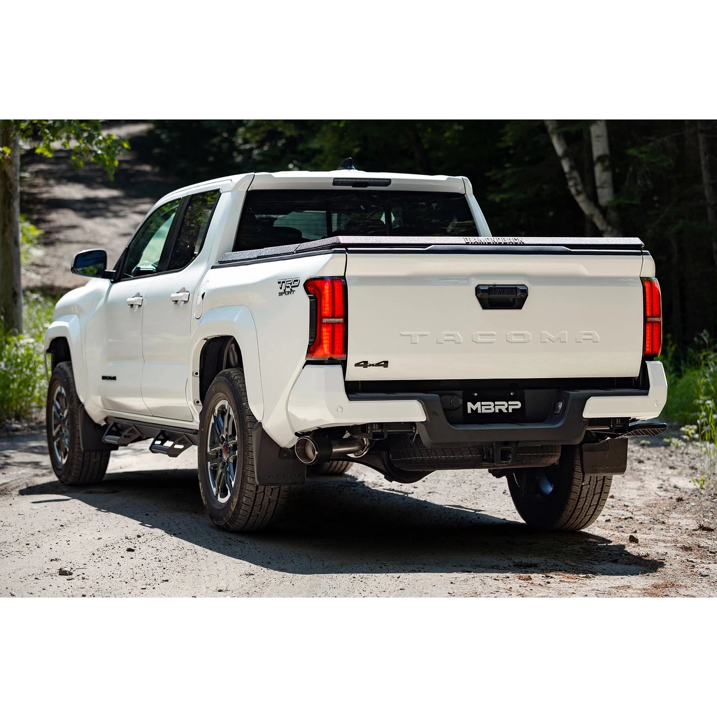 MBRP 2024 Toyota Tacoma T304 Stainless Steel 3in Cat-Back Single Side Exit with Carbon Fiber Tip