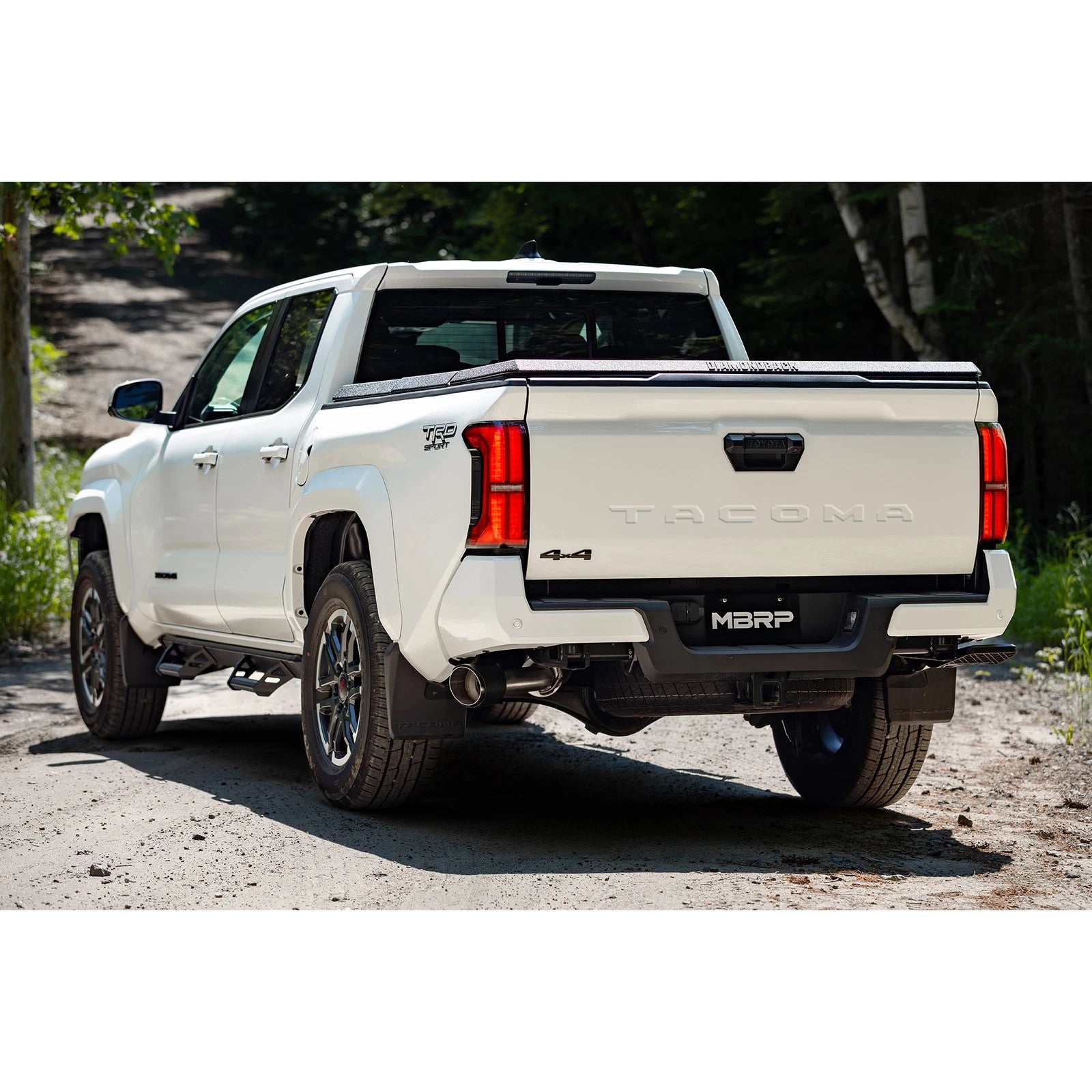MBRP 2024 Toyota Tacoma T304 Stainless Steel 3in Cat-Back Single Side Exit with Carbon Fiber Tip