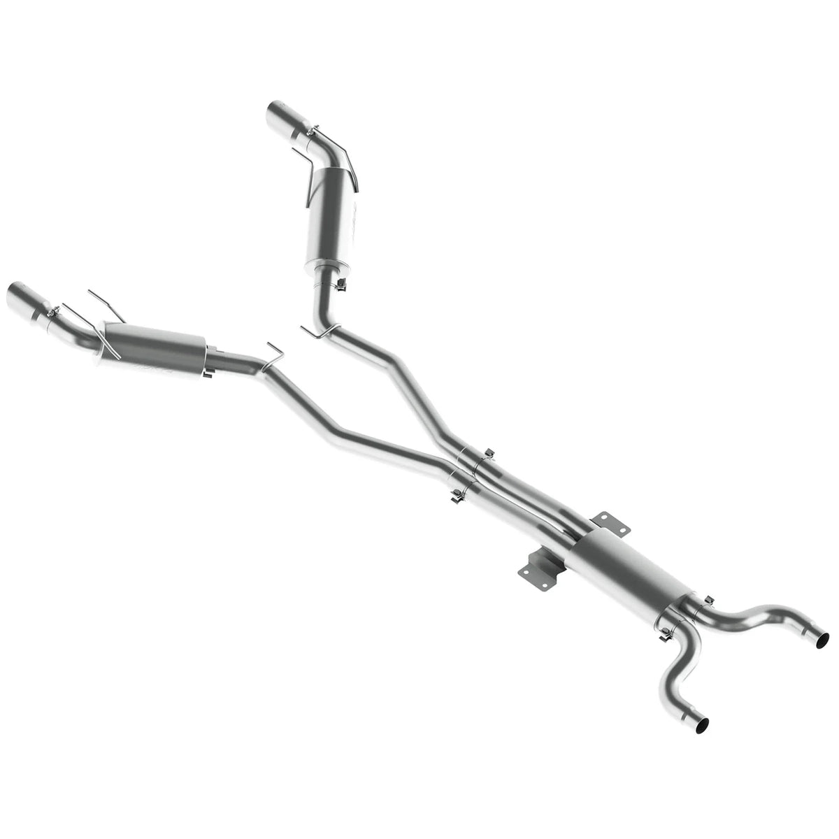 MBRP 2010 Chev Camaro V8 6.2L Automatic (L99) 3 Dual Cat Back Round Tips T409