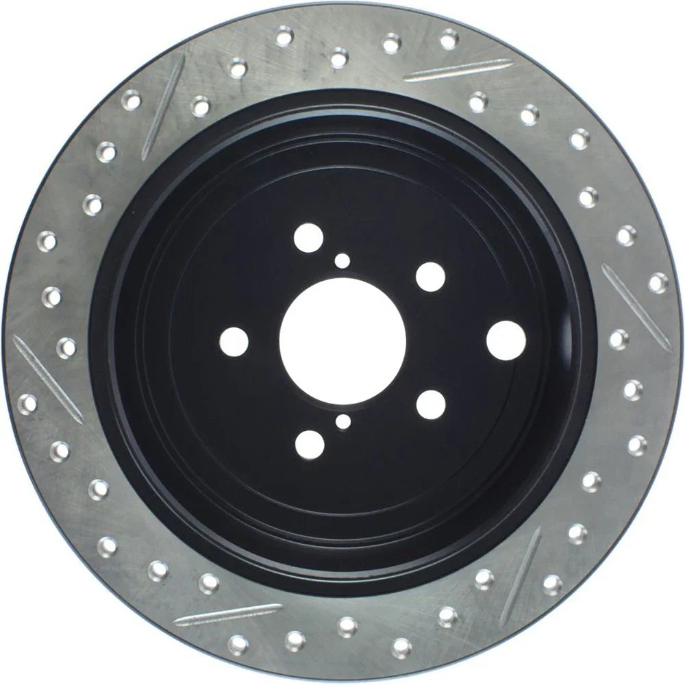 StopTech 08-10 Impreza WRX (Exc STi)/08-10 Impreza Coupe/Sedan Slotted & Drilled Left Rear Rotor