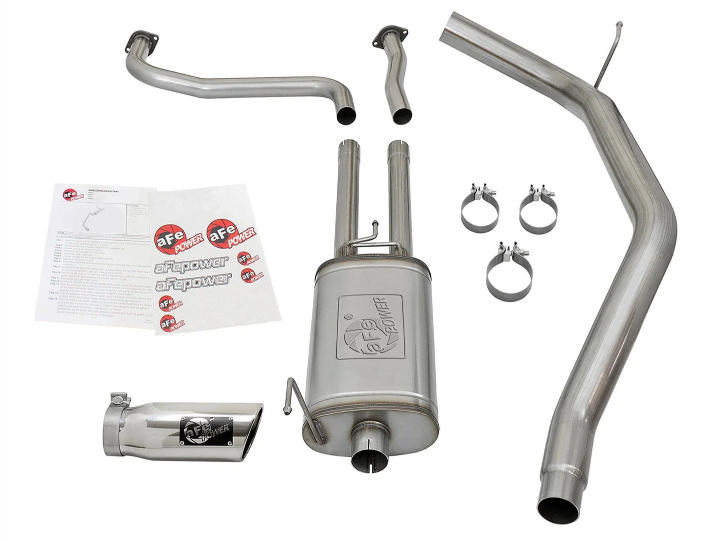 aFe MACH Force-Xp 2-1/2in Cat-Back Exhaust System w/ Polished Tip 16-17 Nissan Titan XD V8 5.6L