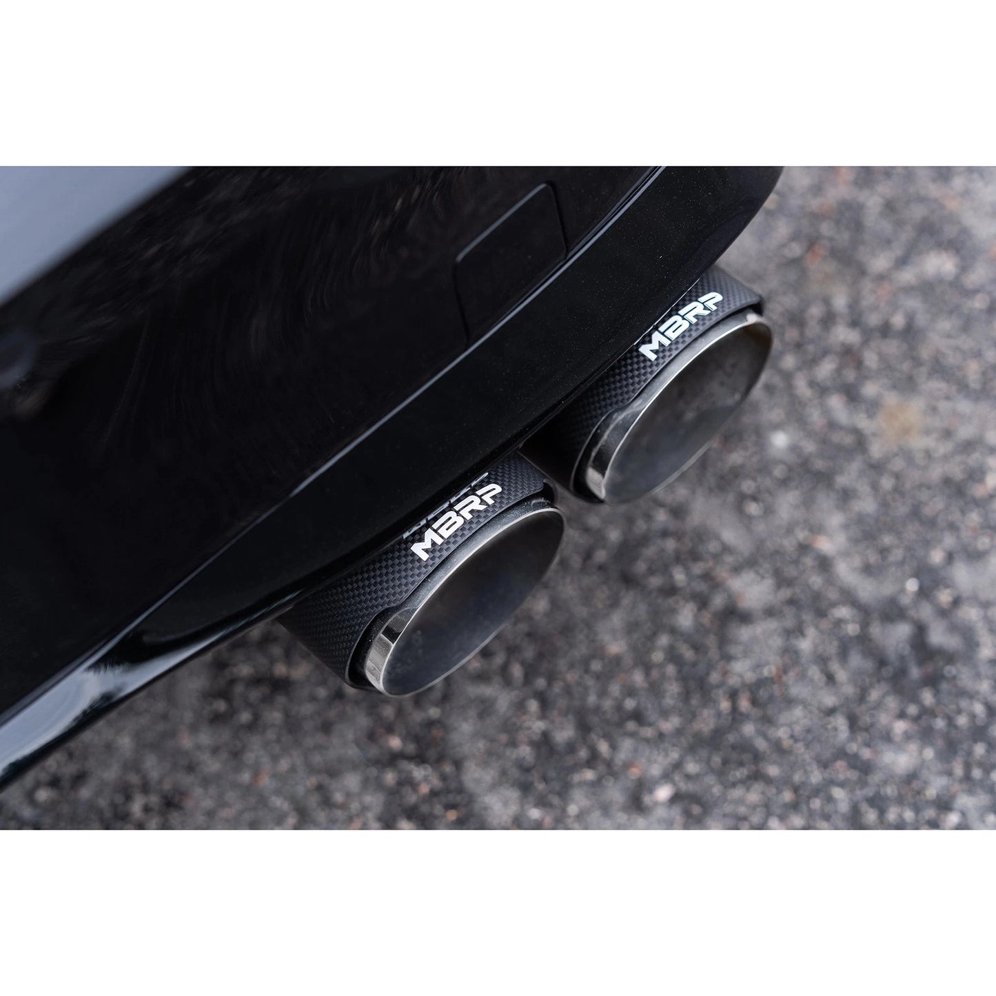 MBRP 2022 Volkswagen Golf R MK8 T304 Stainless Steel 3in Cat-Back, Quad Rear Exit- Carbon Fiber Tip