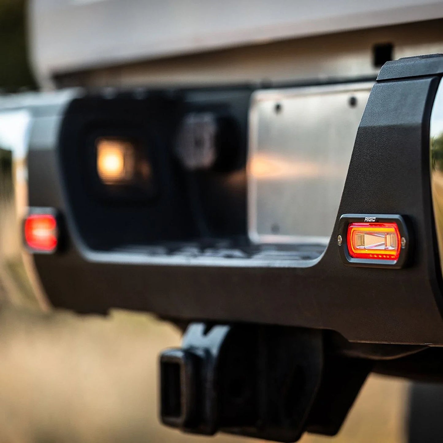 Rigid Industries SR-L Series Surface Mount LED Spreader Pair w/ Amber Halo - Universal