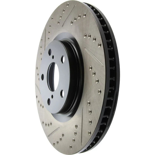 StopTech 5/93-98 Toyota Supra Turbo Right Front Slotted & Drilled Rotor