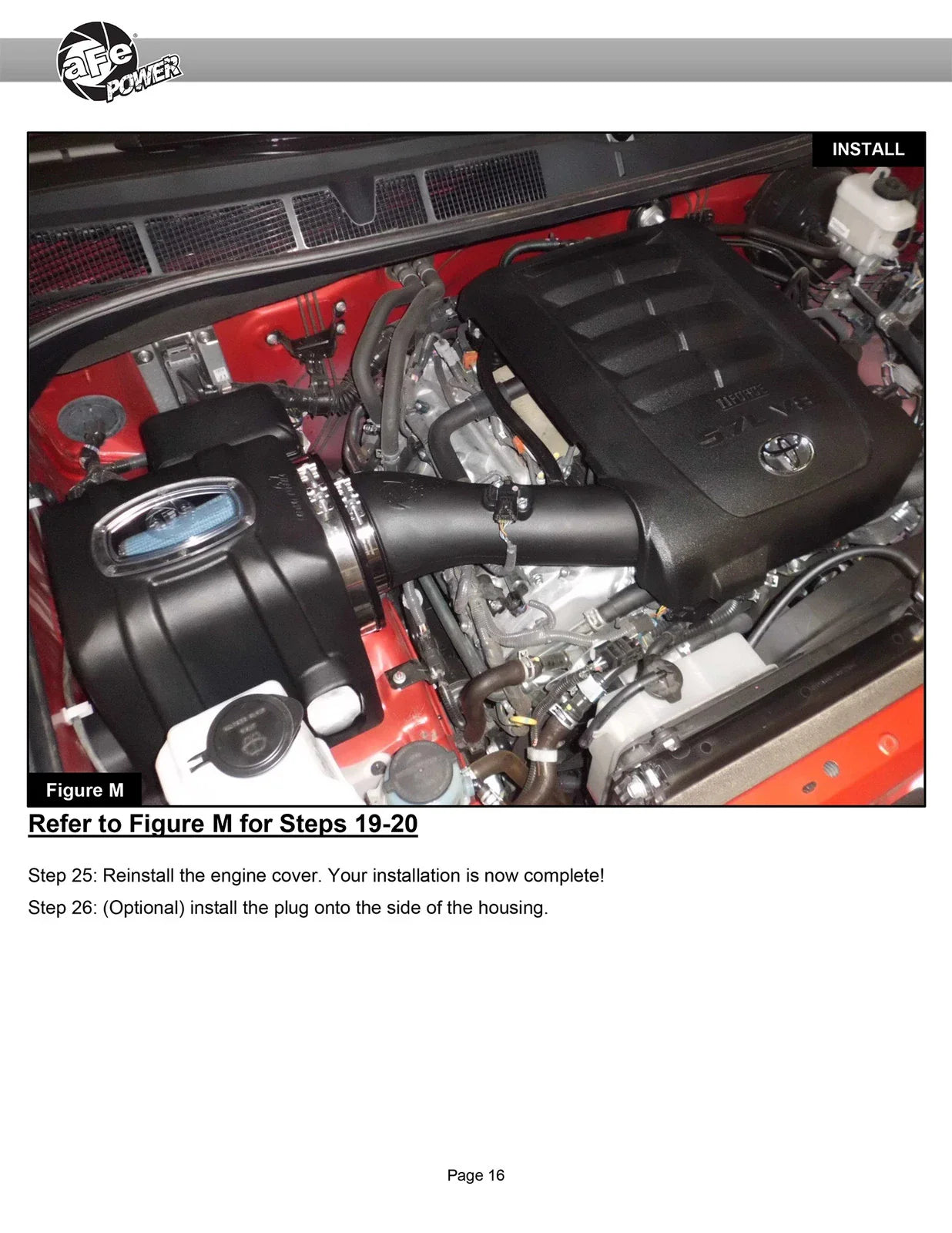 aFe 07-21 Toyota Tundra V8 5.7L Momentum GT Red Edition Cold Air Intake System w/ Pro DRY S Filter