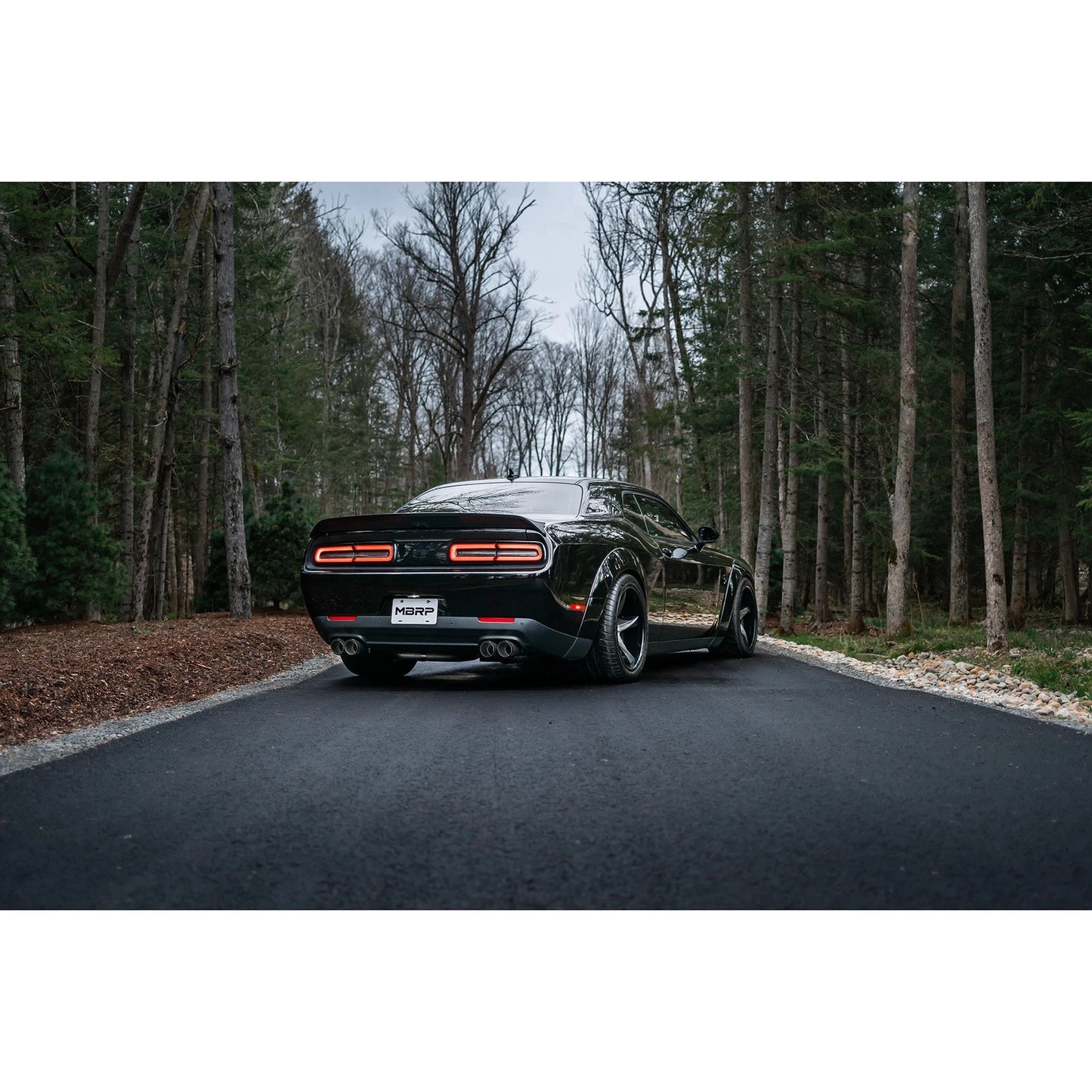 MBRP 15-Up Challenger 5.7 / 17-Up 6.2L/6.4L 3in Race Series Cat-Back w/ Quad Tips T304 Exhaust