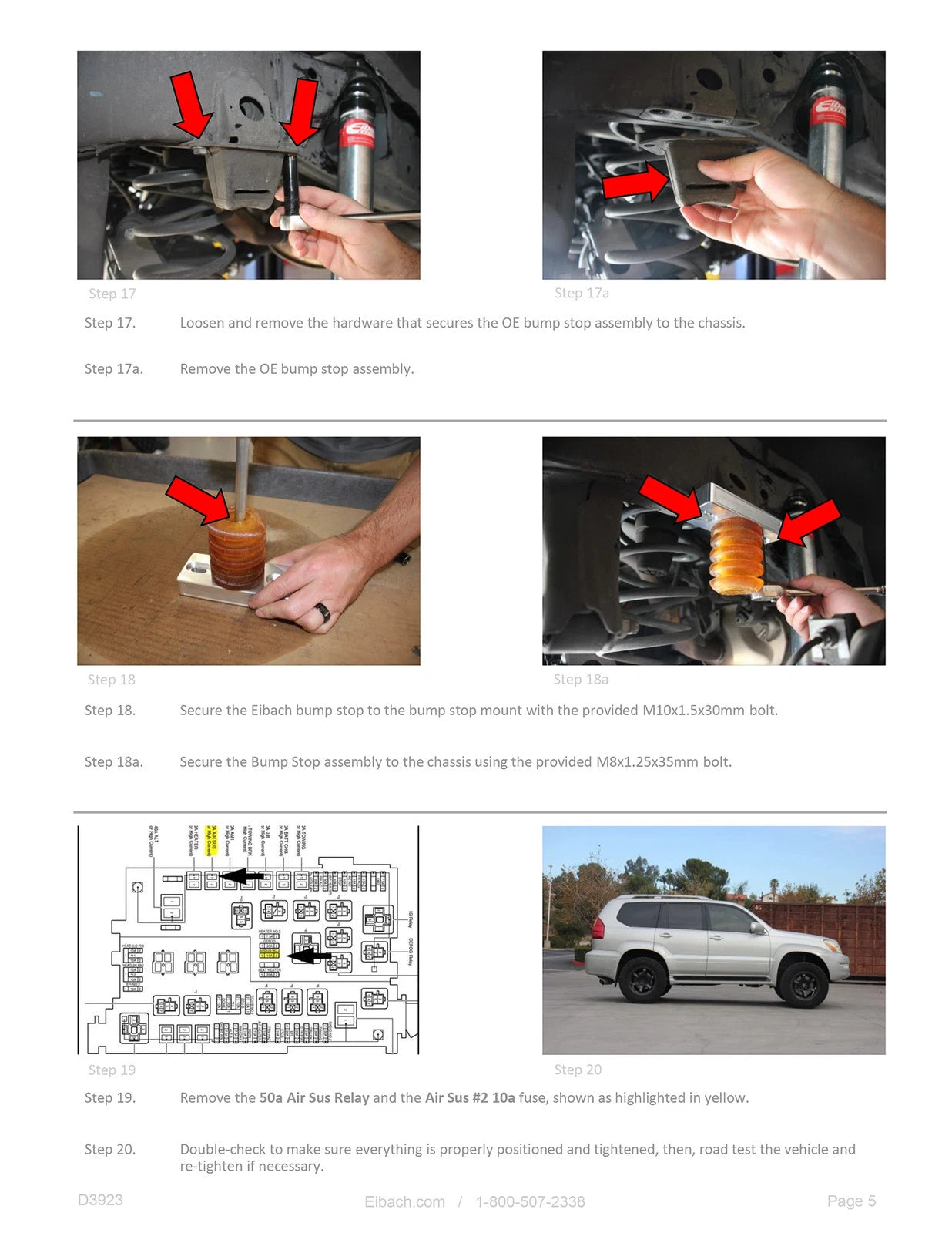 Eibach 03-09 Lexus GX470 Load-Leveling System - Load Rating 0-250 lbs