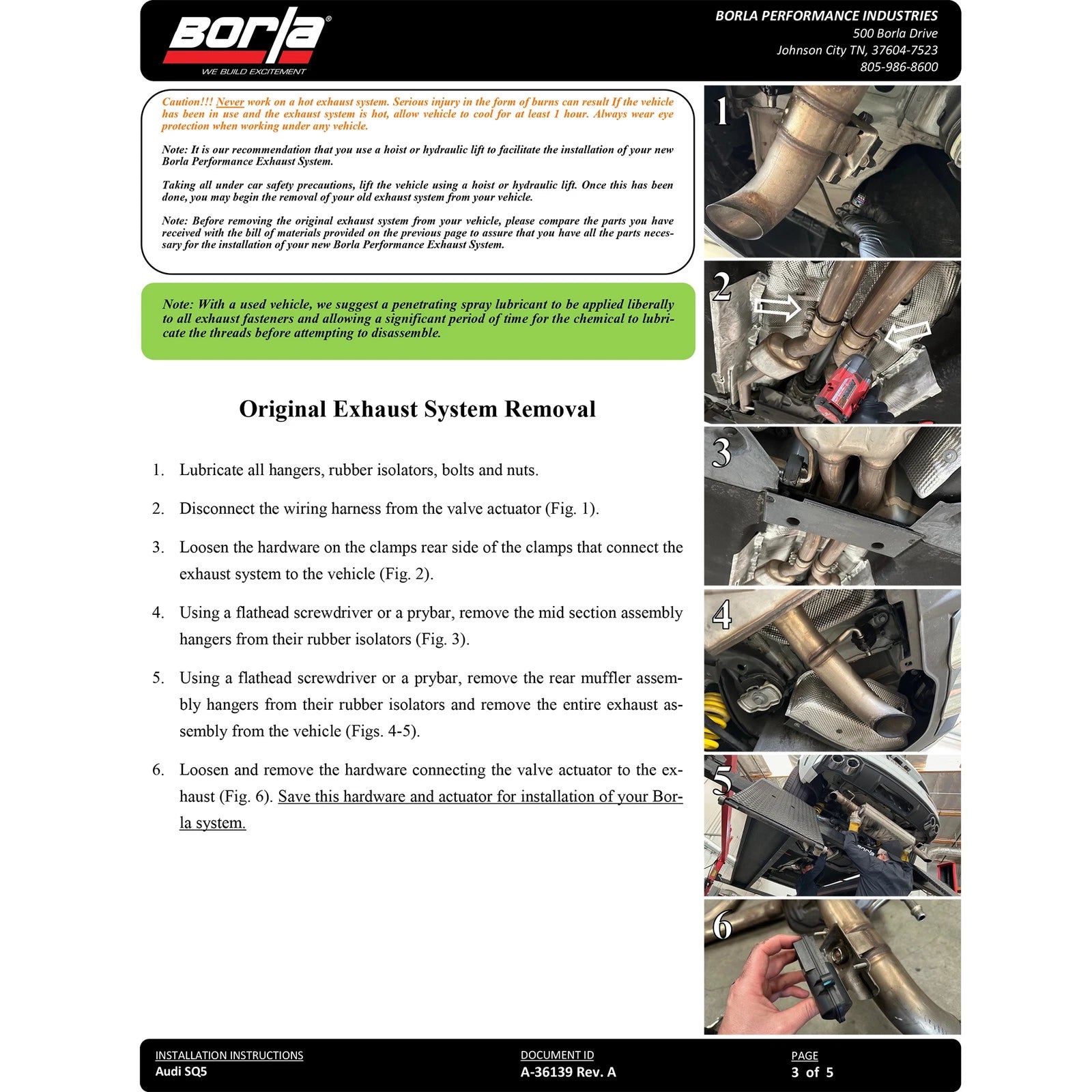 Borla 21-25 Audi SQ5 3.0L-V6 AWD S-Type Catback Exhaust
