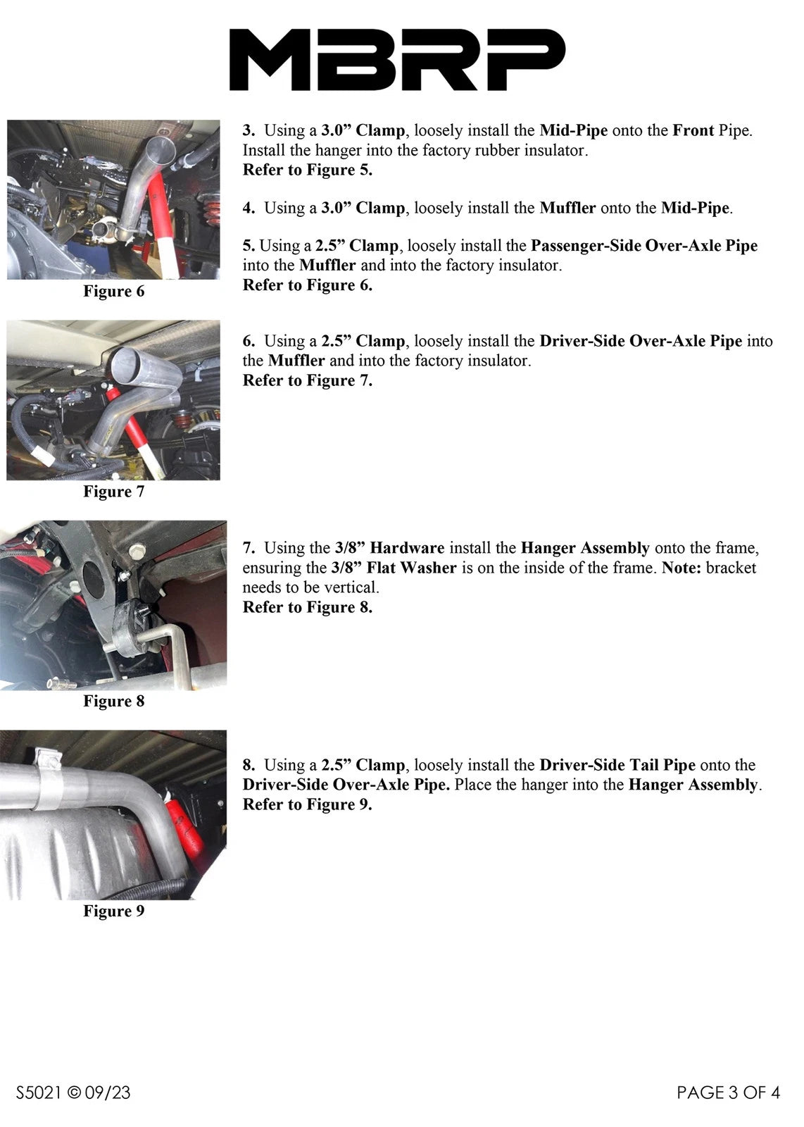 MBRP 2019+ Chevrolet Silverado 1500 / 2019+ GMC Sierra 1500 Alum. 3in Armor Black Cat-Back Exhaust