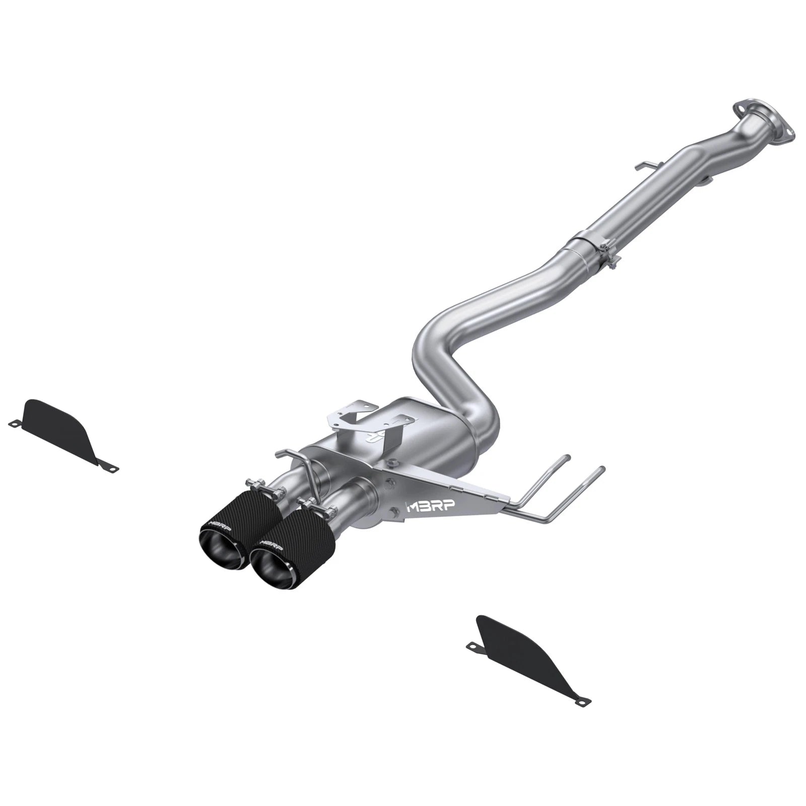 MBRP 2023 Toyota Corolla GR 1.6L T304 SS 3in Cat-Back Dual Center Rear w/ Carbon Fiber Tips