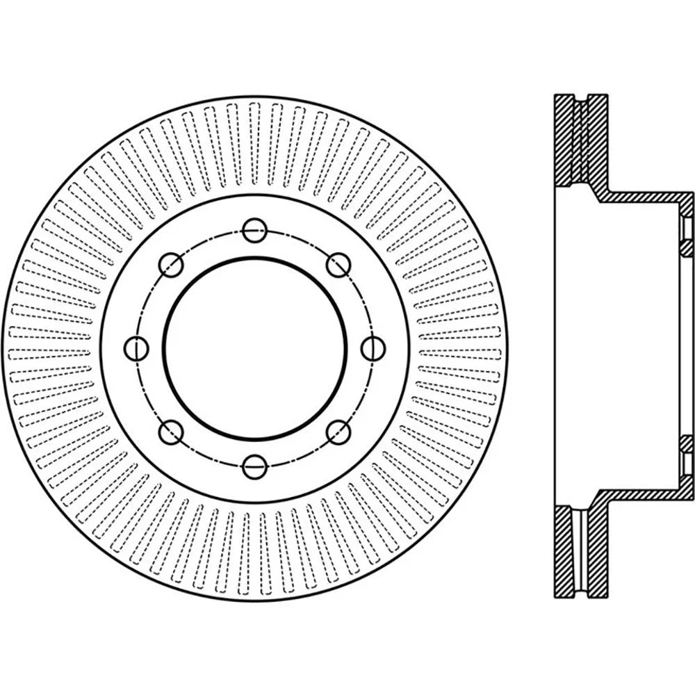 StopTech Power Slot 12-15 Ford F-250/F-350 Front Right Slotted Rotor