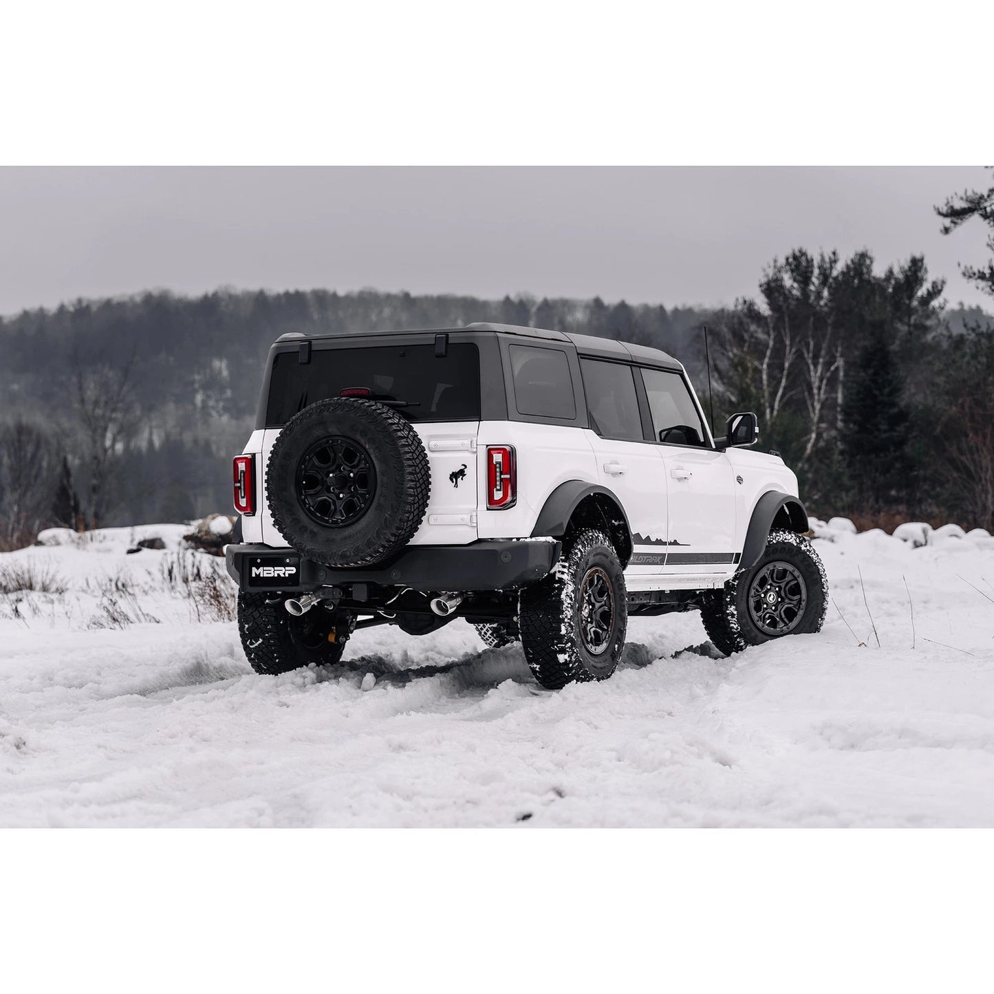 MBRP 21-22 Ford Bronco 2.3/2.7L EcoBoost 2/4-Dr 3in Catback Dual Split Rear Exit Aluminized Steel