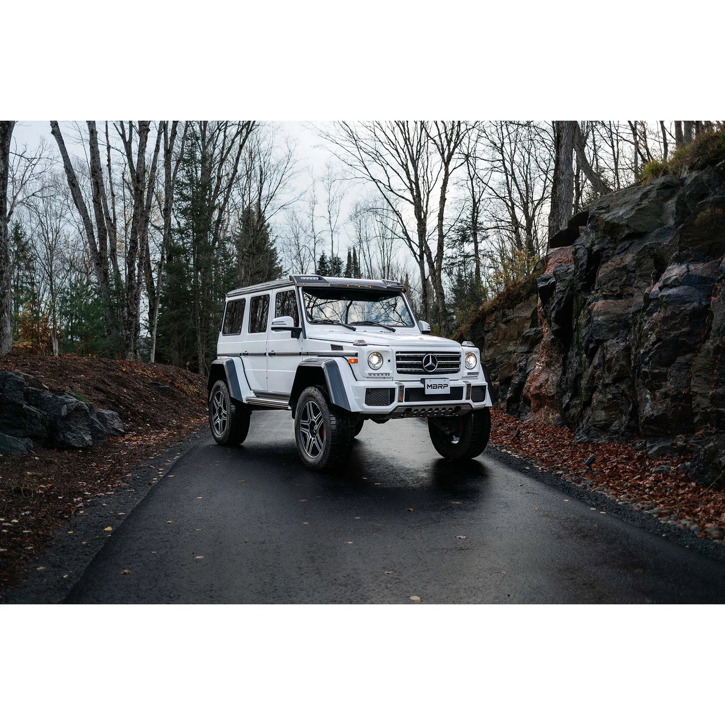 MBRP 03-18 Mercedes-Benz W463A G-Class 3in Cat Back Dual Turn Down T304