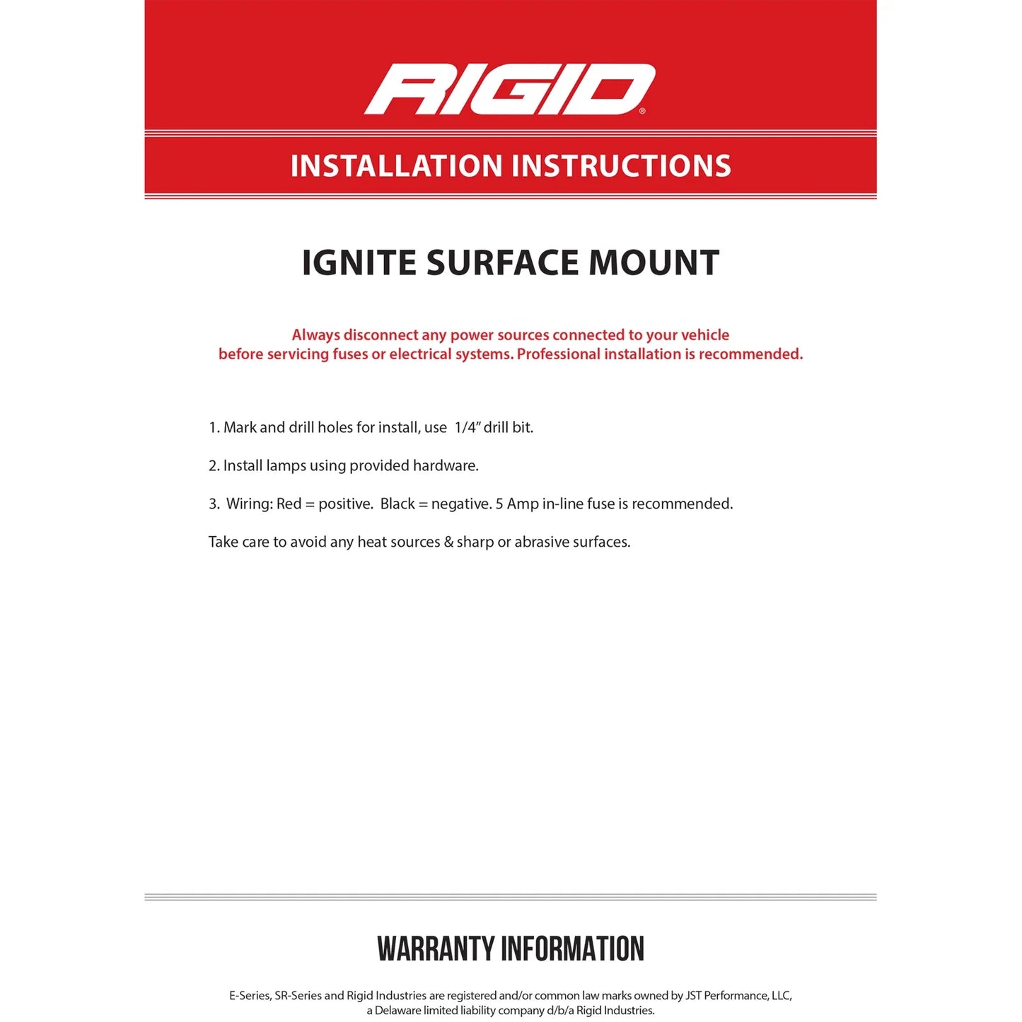 Rigid Industries Ignite Spot - SM - Black