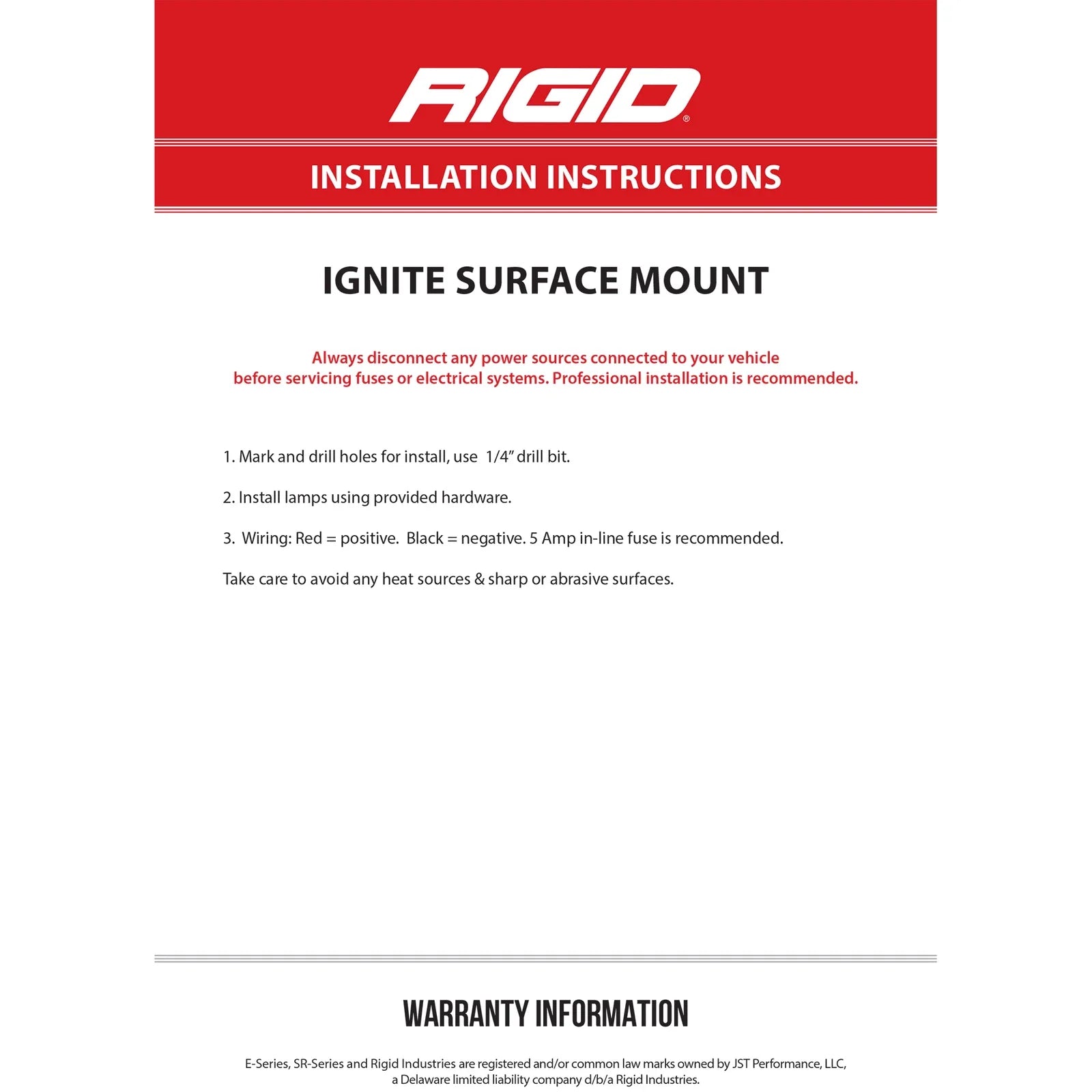 Rigid Industries Ignite Spot - SM - Black