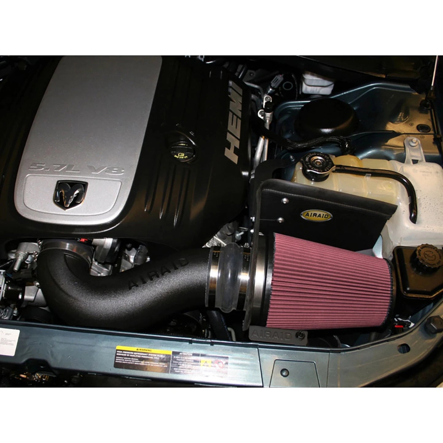 Airaid 06-10 Charger / 05-08 Magnum 5.7/6.1L Hemi CAD Intake System w/ Tube (Dry / Red Media)