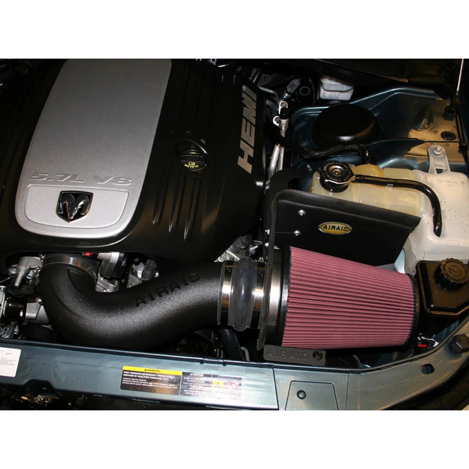 Airaid 06-10 Charger / 05-08 Magnum 5.7/6.1L Hemi CAD Intake System w/ Tube (Dry / Red Media)