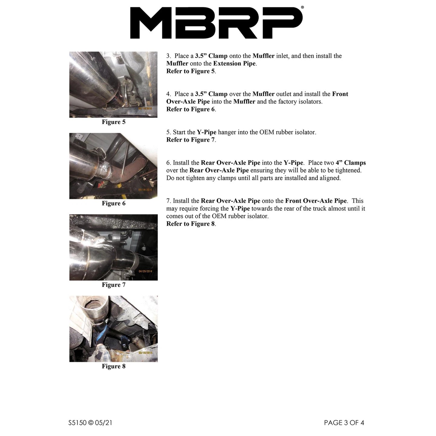 MBRP 14-16 Ram 2500/3500 6.4L 4in AL Single Side Dual Outlet Cat Back Exhaust