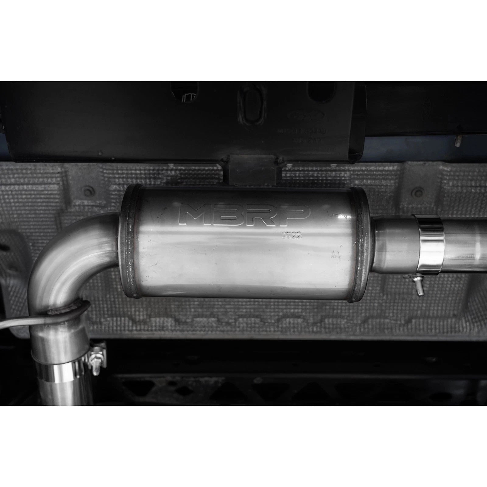 MBRP 2021-2023 Ford Bronco 2.3L/2.7L Aluminized Steel 3in Cat-Back, Single High Clearance Rear Exit