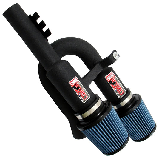 Injen 07-09 335i E92 / 08-09 135i E82 3.0L L6 Twin intake Wrinkle Black Short Ram Intake