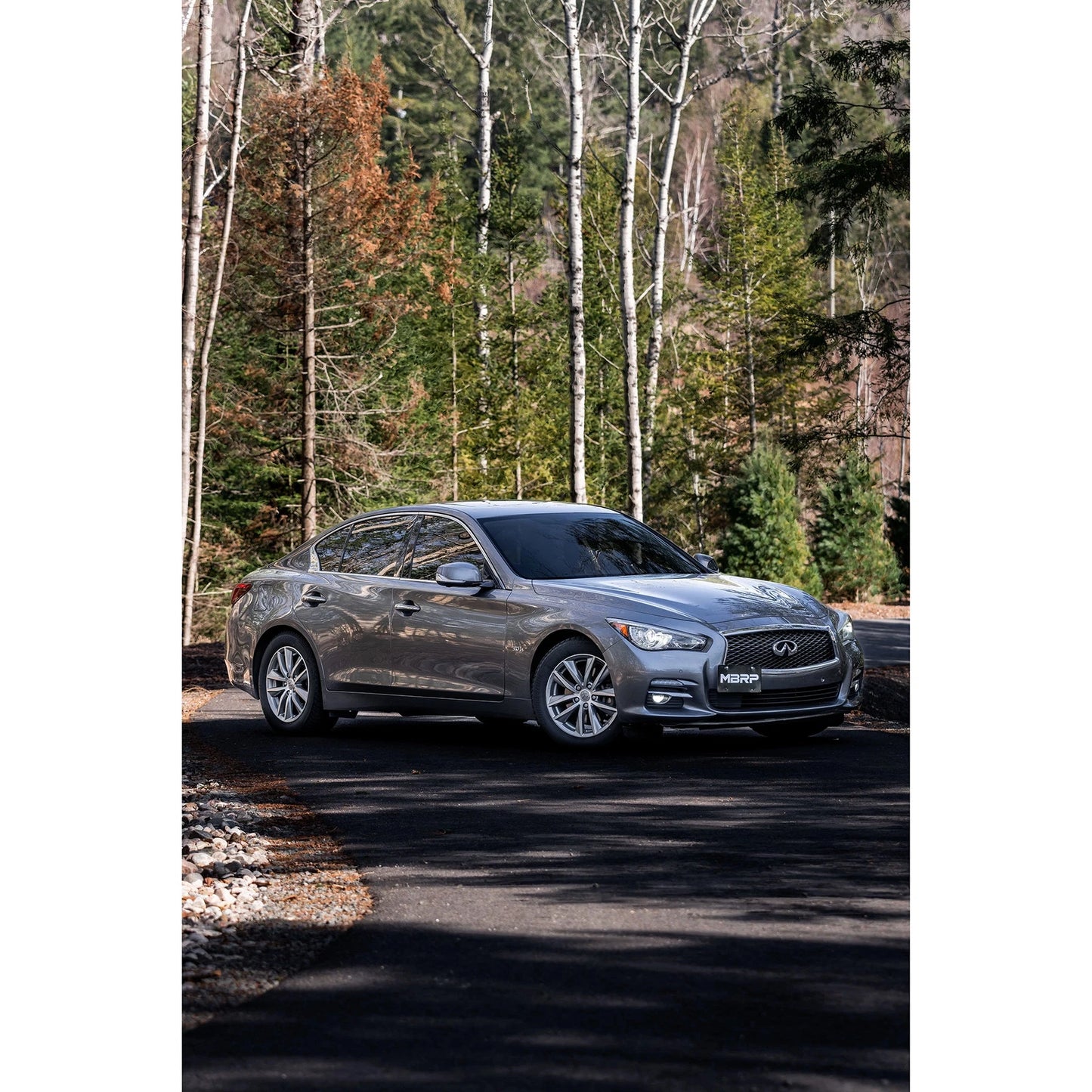 MBRP 16-22 Infiniti Q50 3.0L RWD/AWD 3in Cat-Back Dual Split Rear Street Version T304