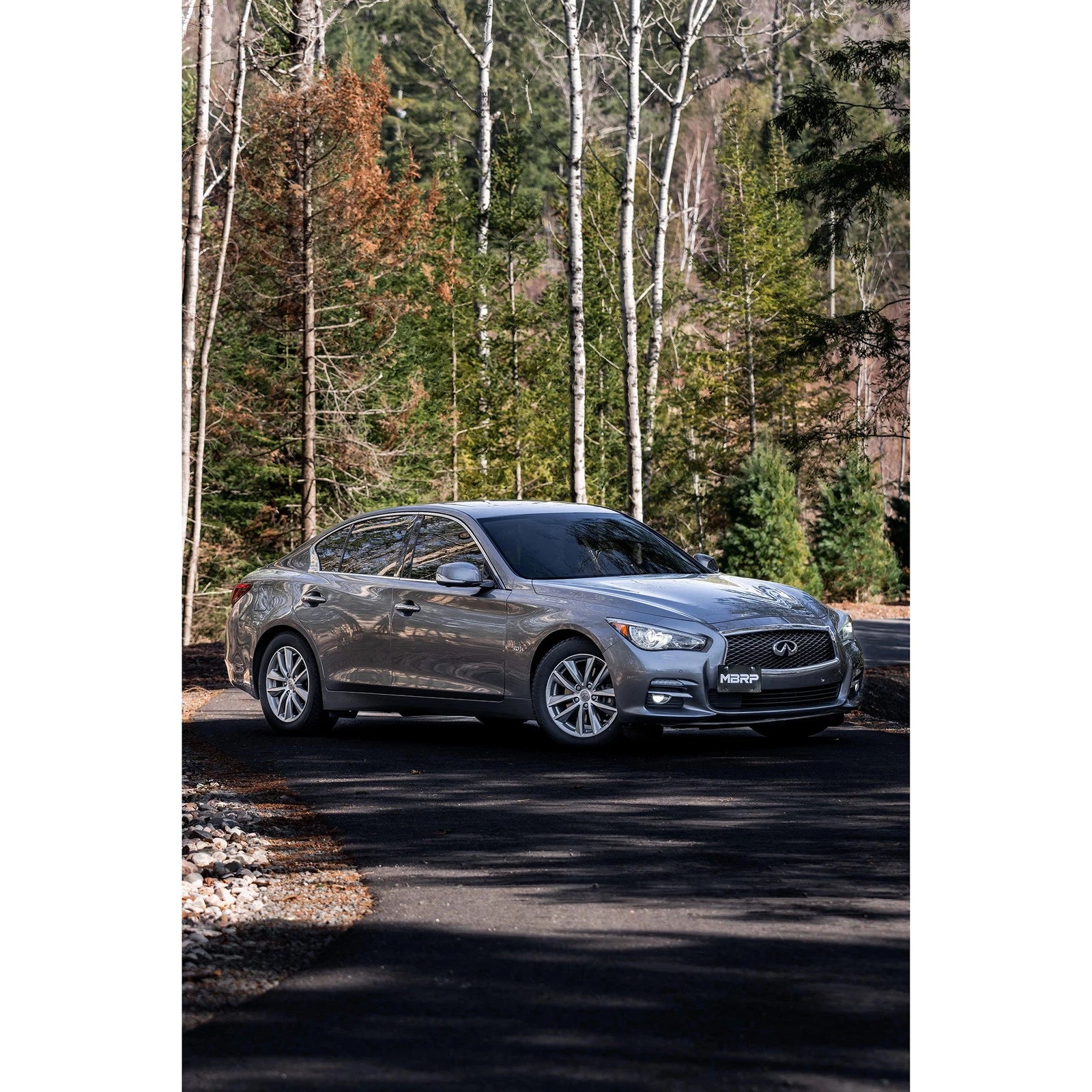 MBRP 16-22 Infiniti Q50 3.0L RWD/AWD 3in Cat-Back Dual Split Rear Street Version T304